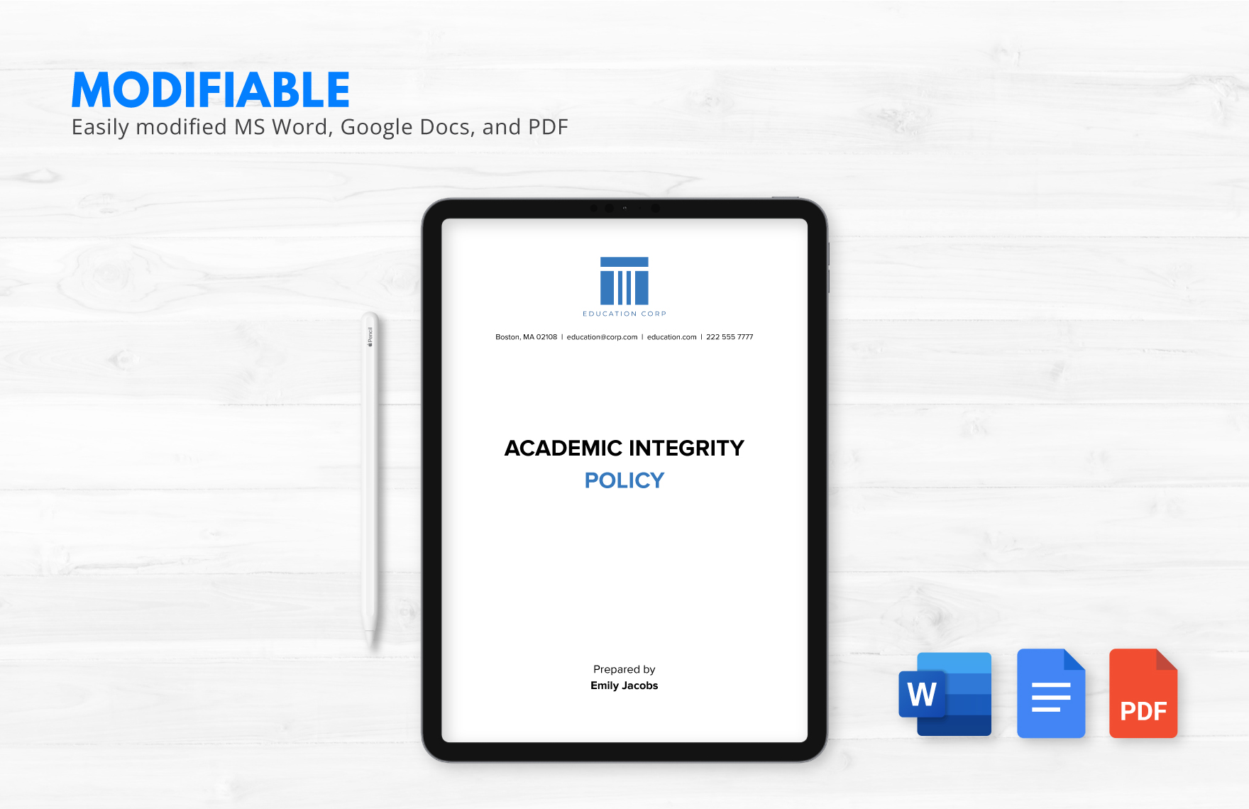 10 Education Academic Policy and Compliance Template Bundle