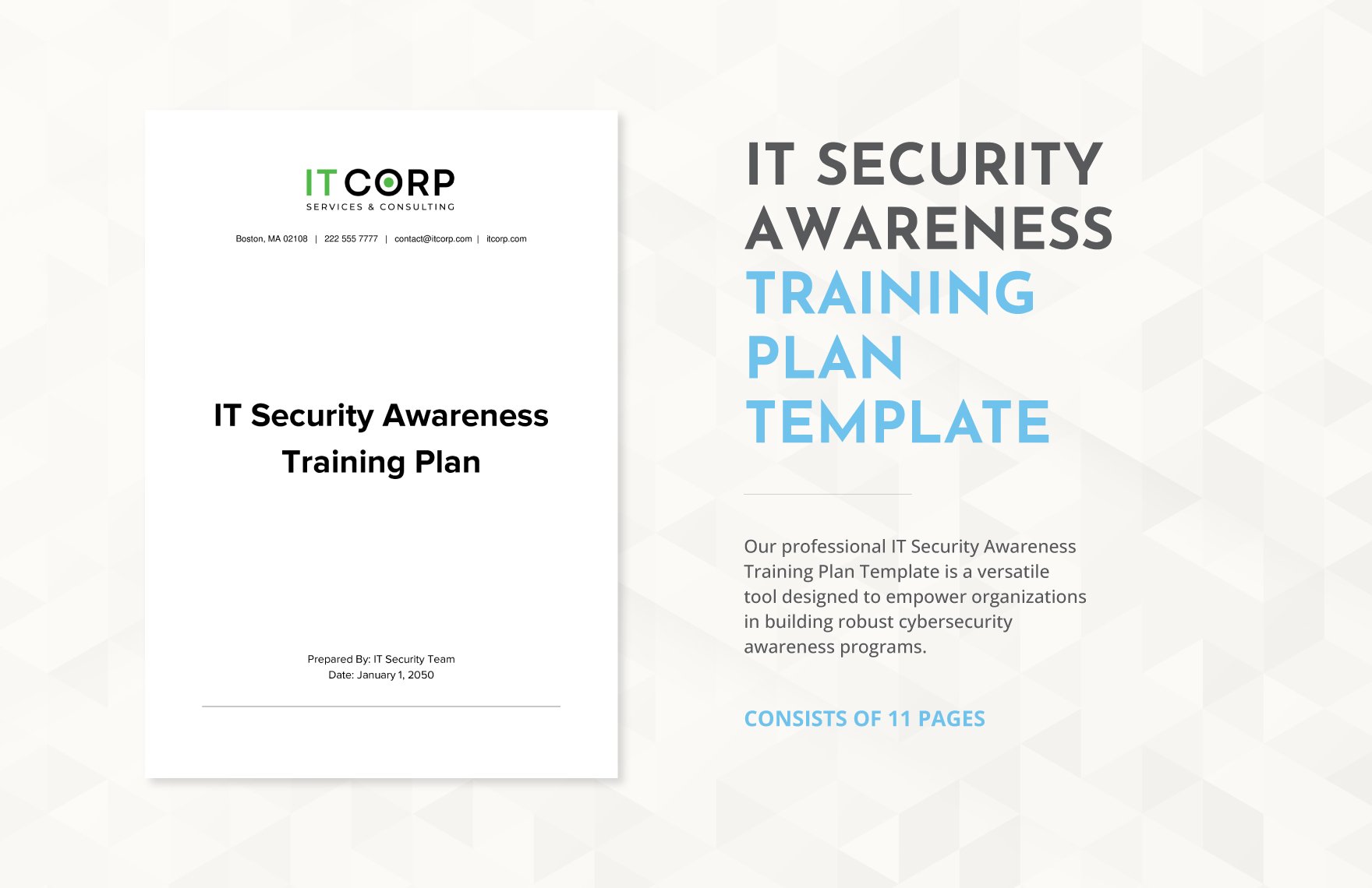IT Security Awareness Training Plan Template