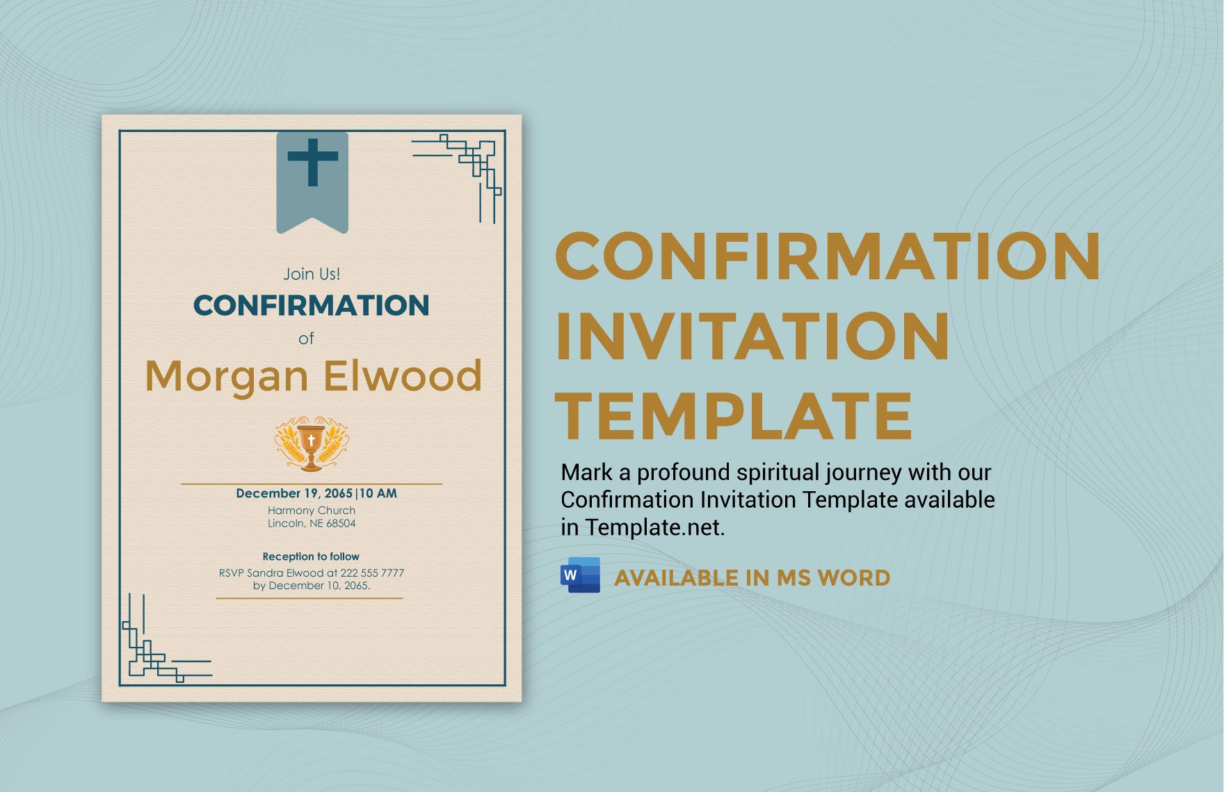 Confirmation Invitation Template