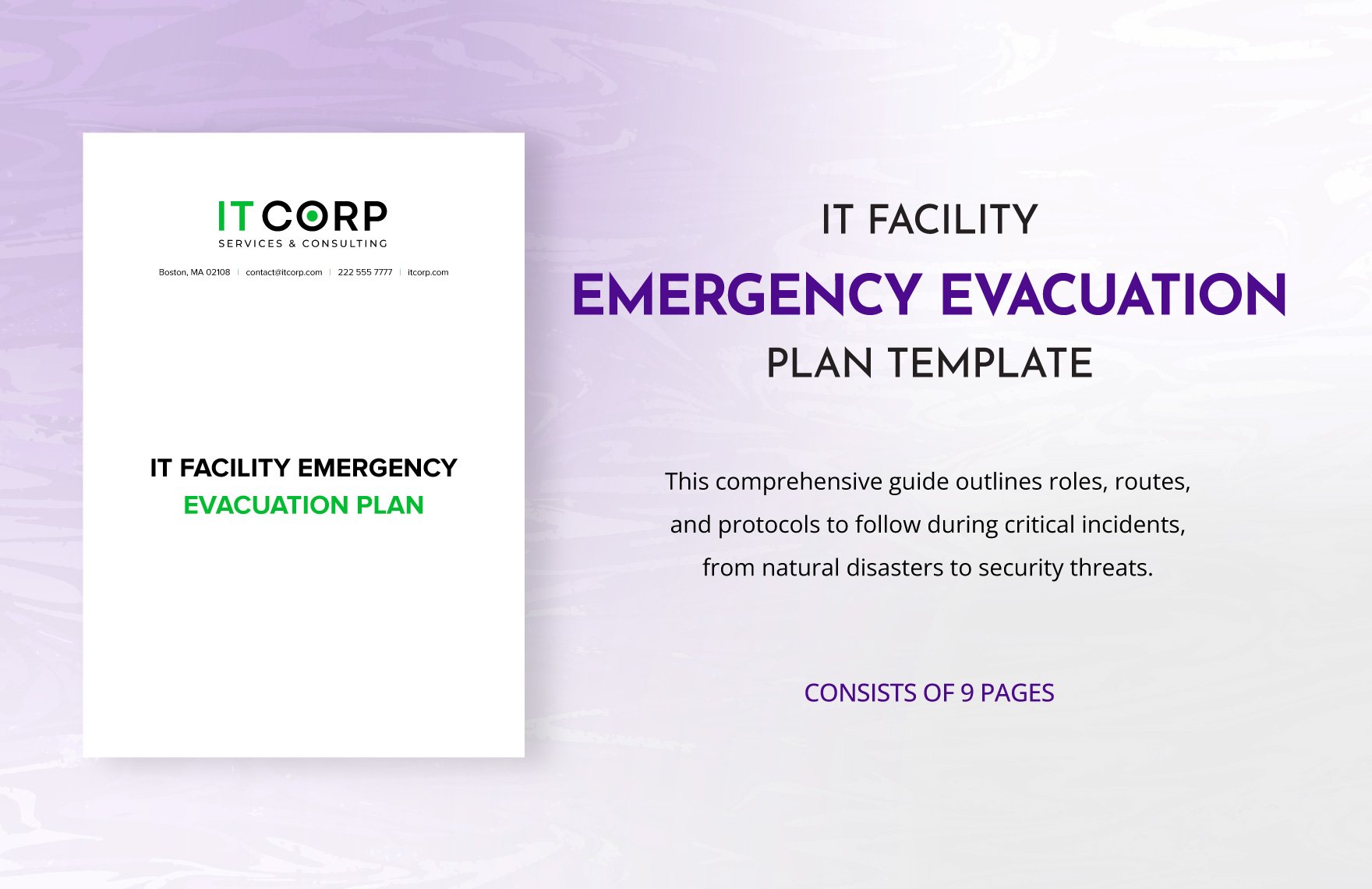 IT Facility Emergency Evacuation Plan Template