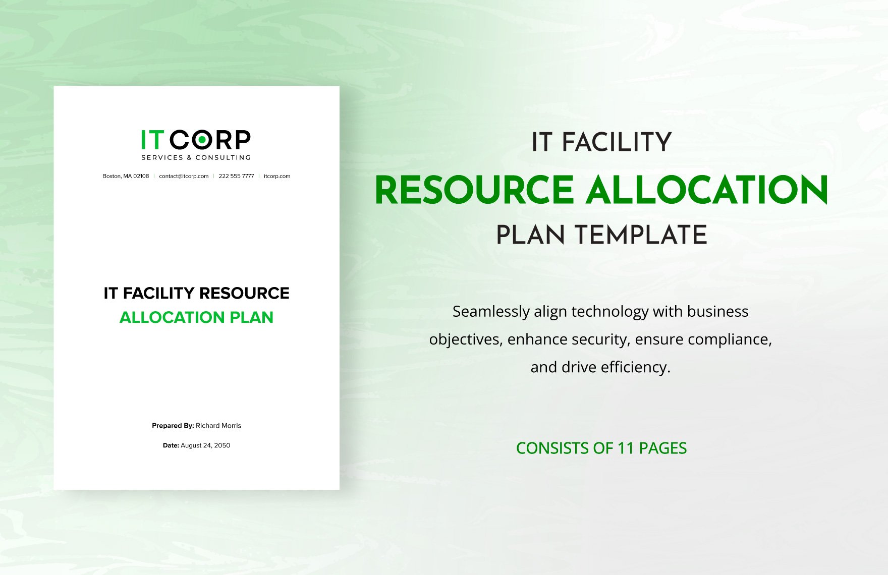 IT Facility Resource Allocation Plan Template