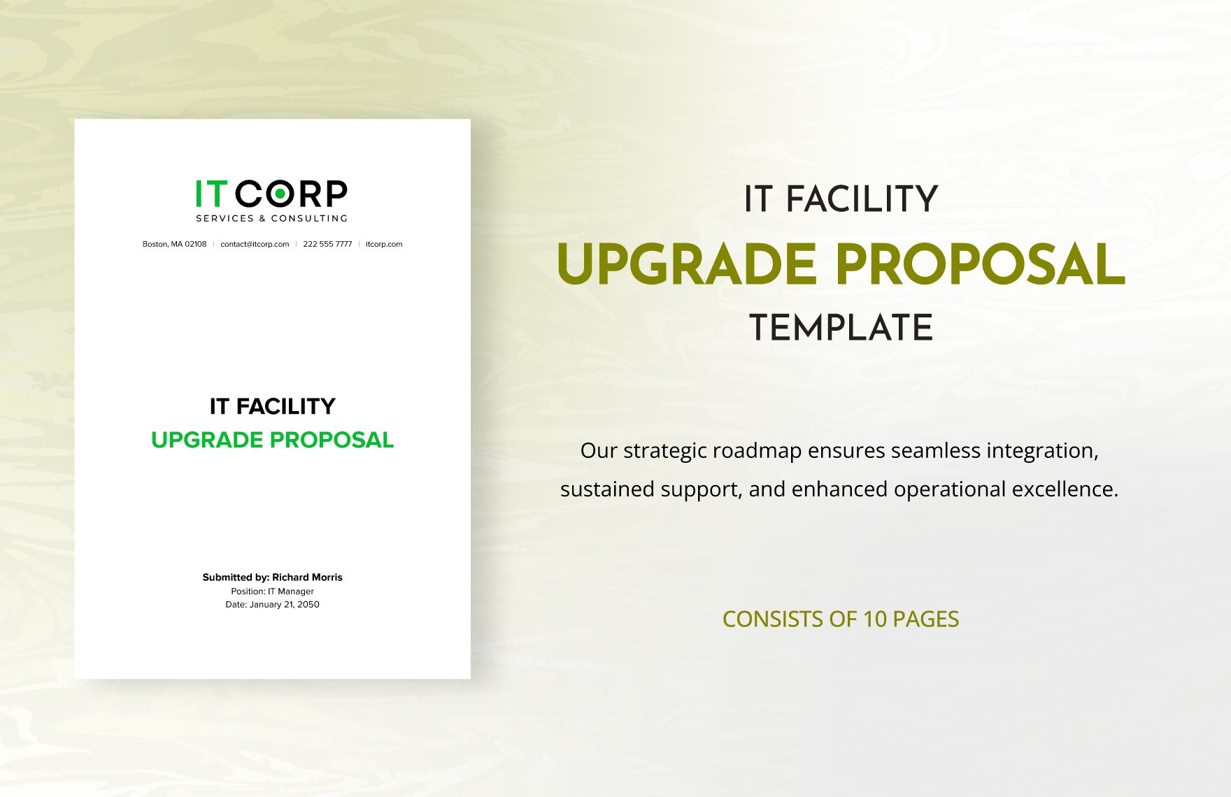 IT Facility Upgrade Proposal Template