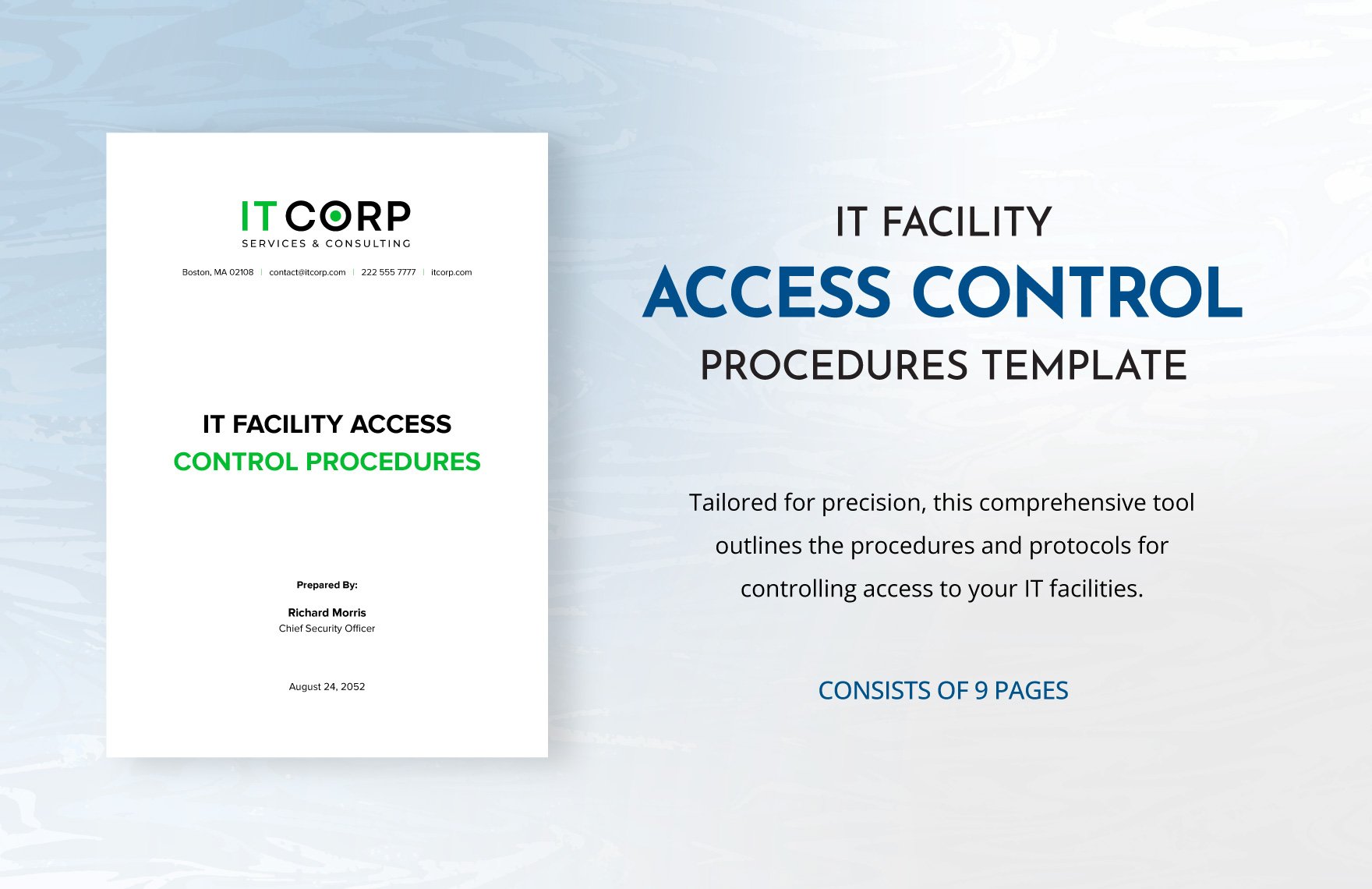 IT Facility Access Control Procedures Template