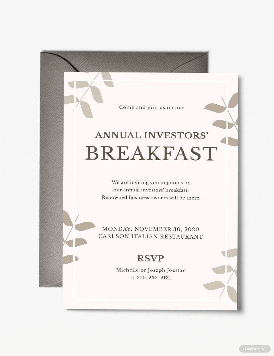 Free Breakfast Invitation Templates Editable And Printable