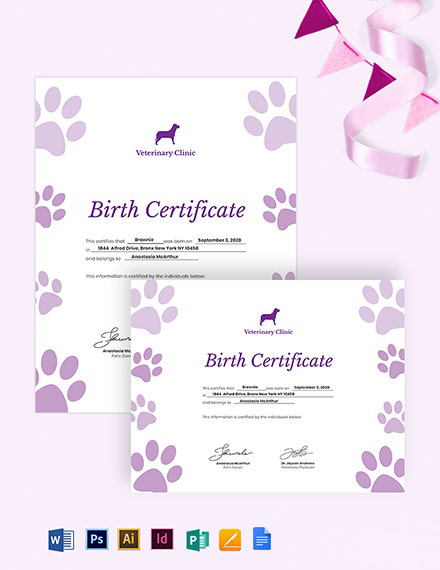 free-pet-birth-certificate-template-word-doc-psd-indesign