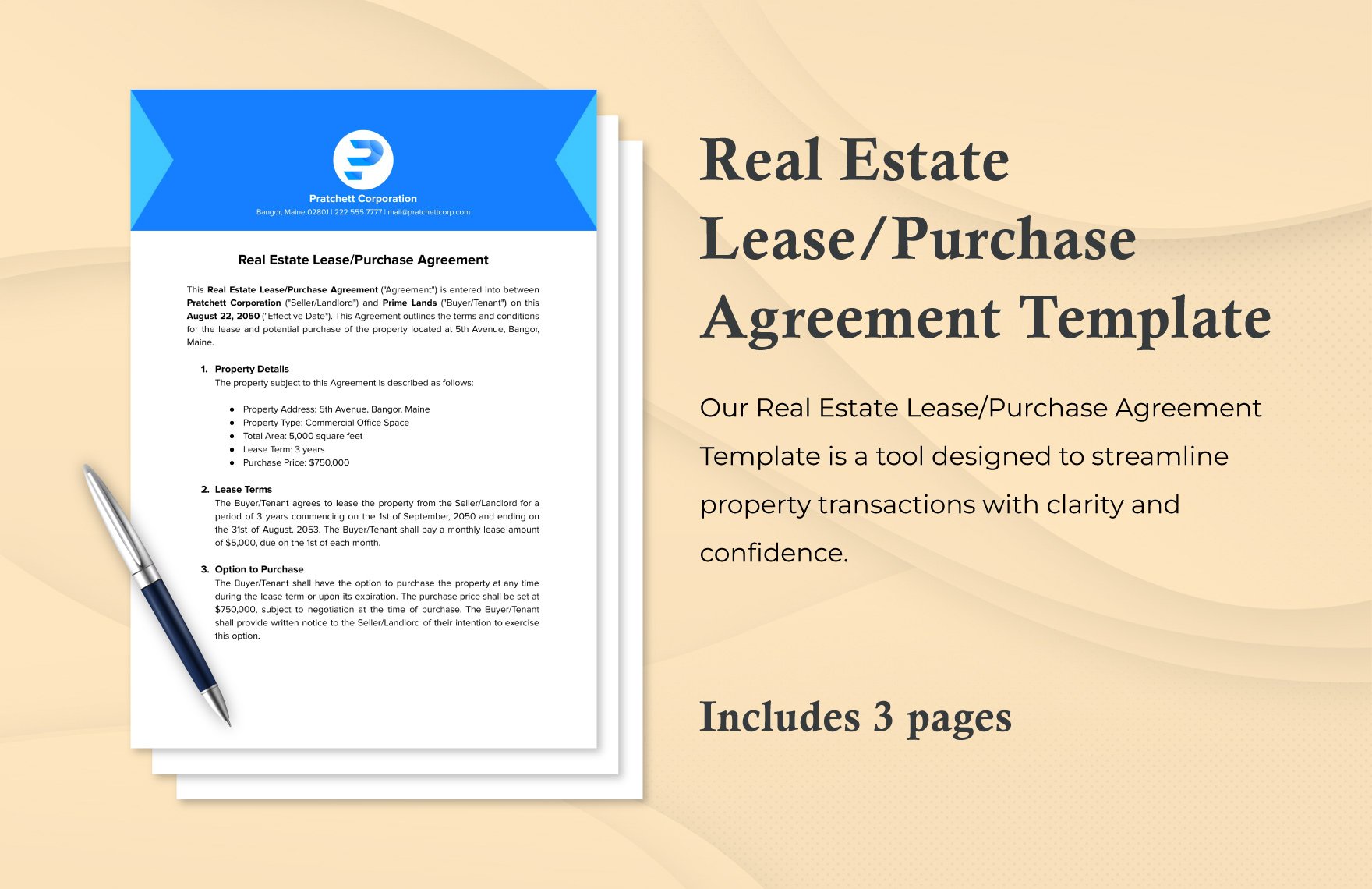 Real Estate Lease/Purchase Agreement Template