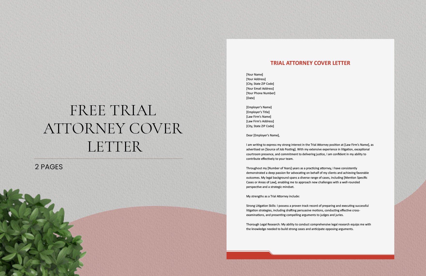 Trial Attorney Cover Letter