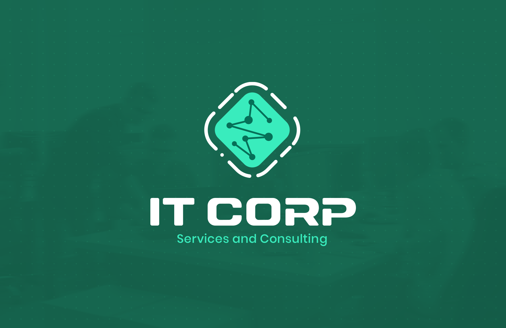 IT Network Management & Optimization Logo Template