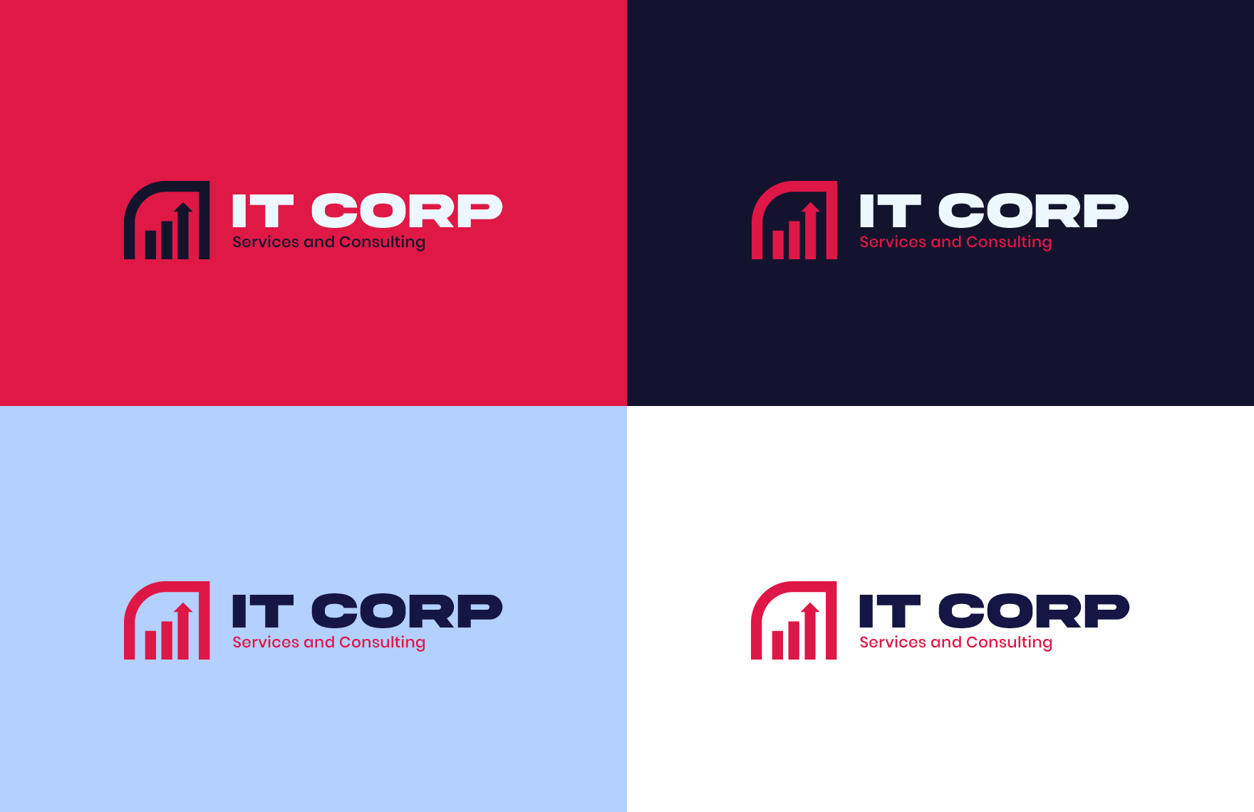 IT Strategy & Management Consulting Logo Template