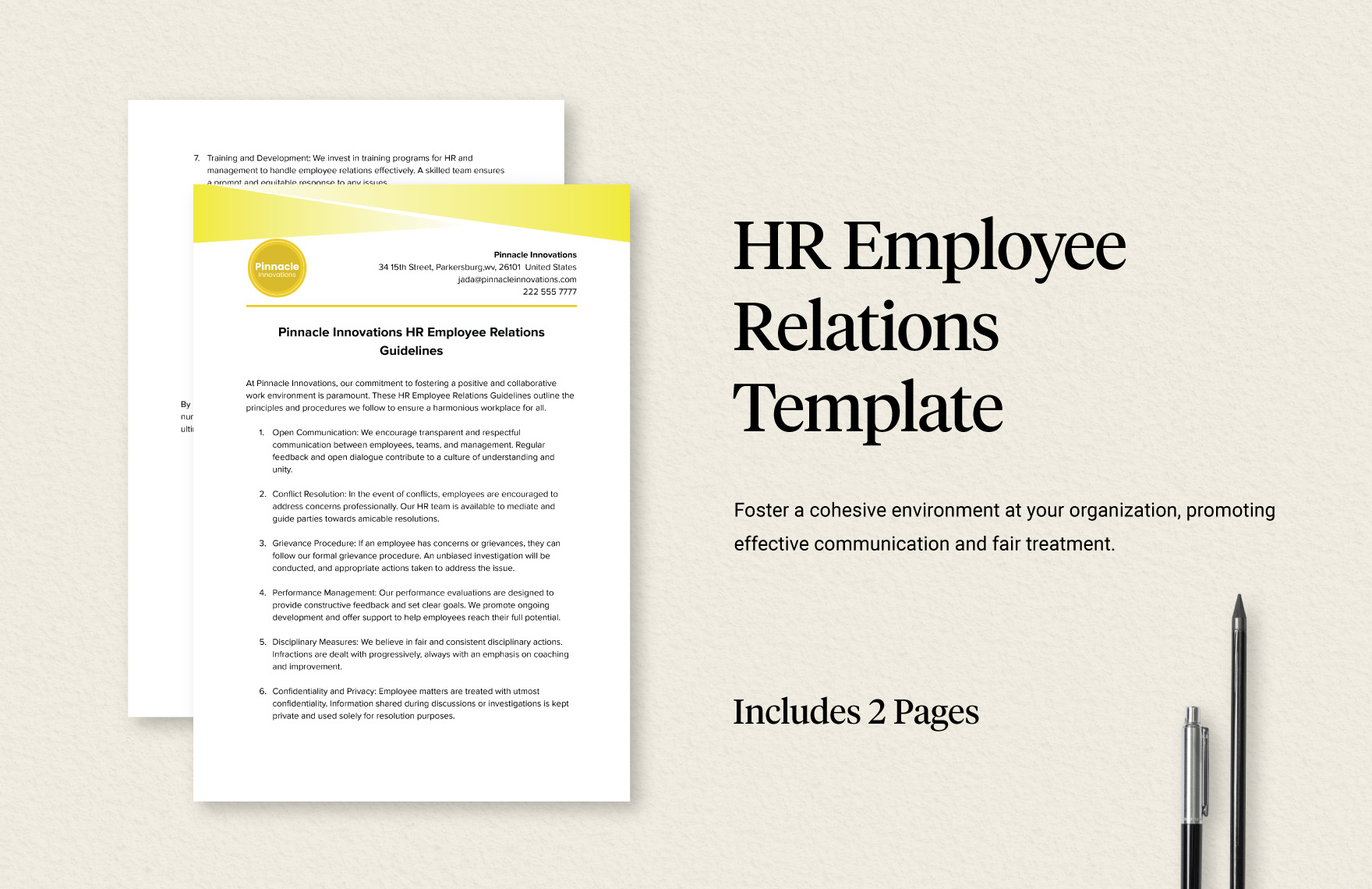 HR Employee Relations Template Download In Word Google Docs PDF 