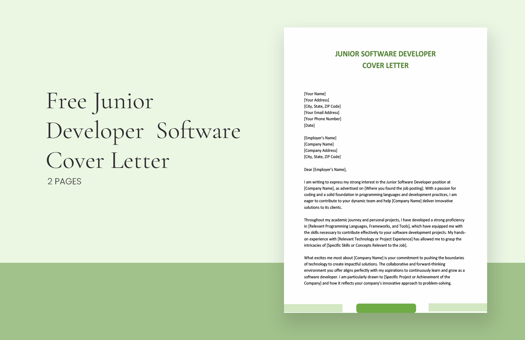 cover letter for junior software tester