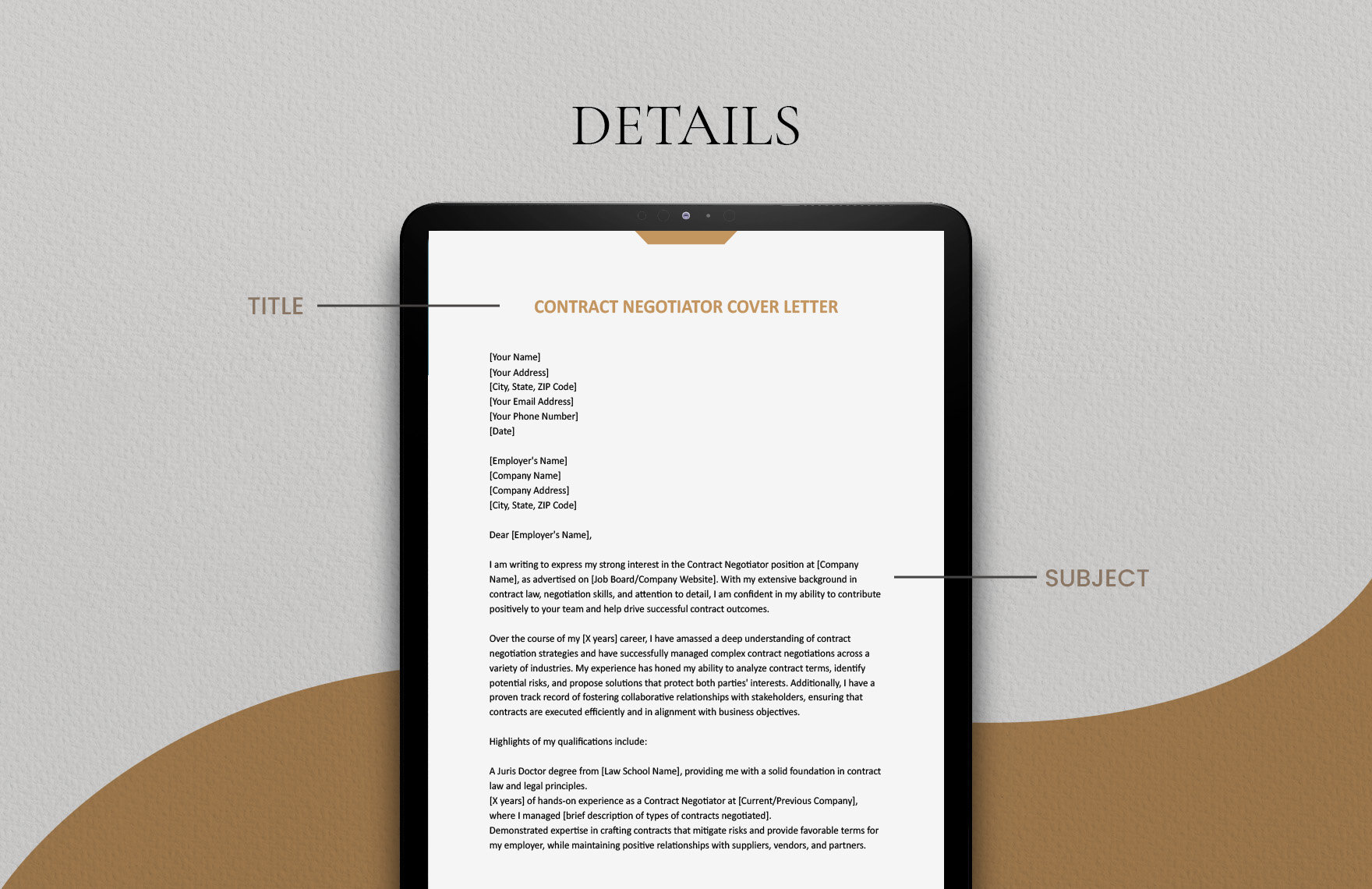Contract Negotiator Cover Letter