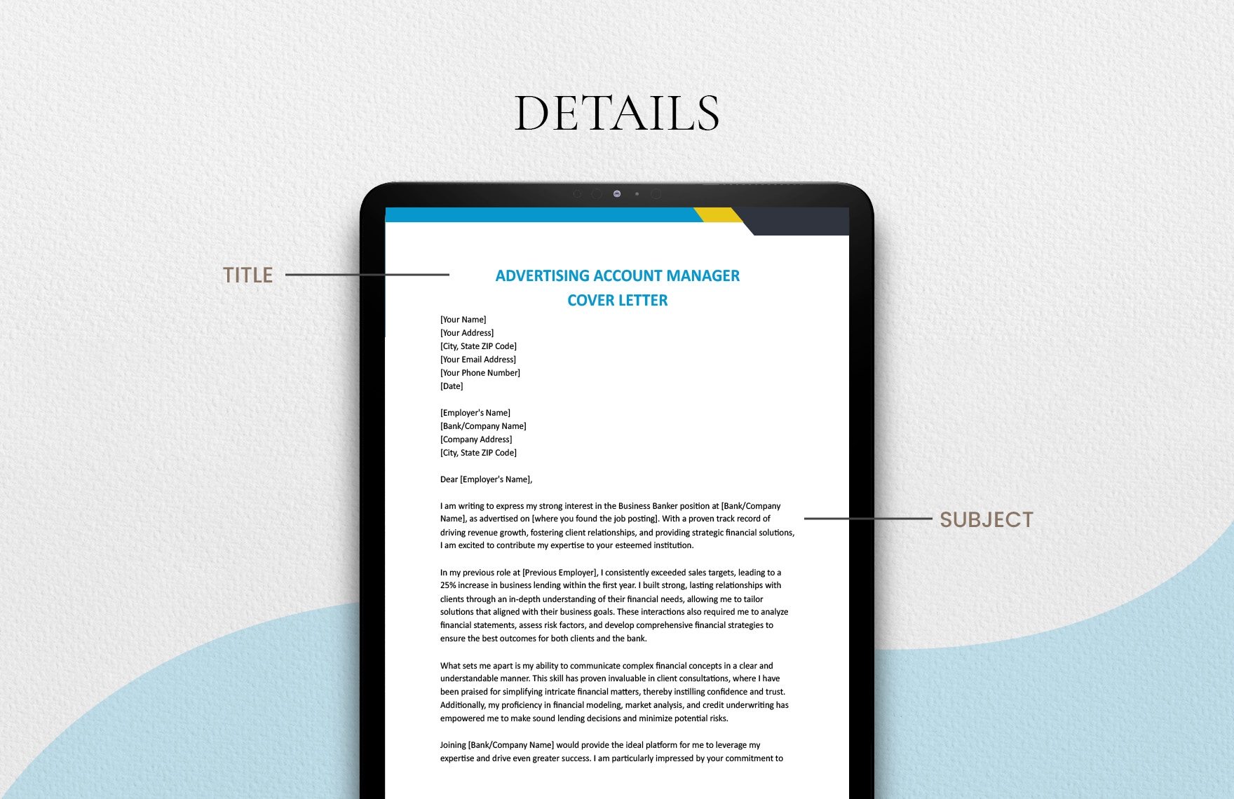 Advertising Account Manager Cover Letter