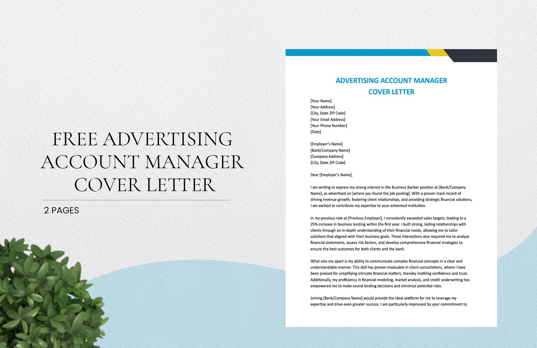 Advertising Account Manager Cover Letter