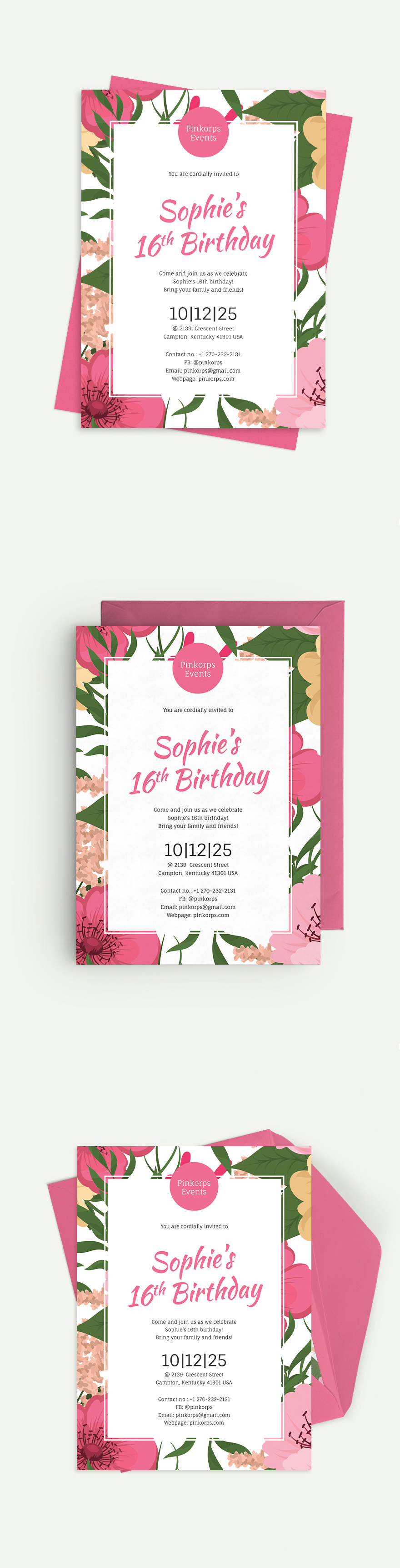 Birthday Invitation Templates 206+ Designs, Free Downloads