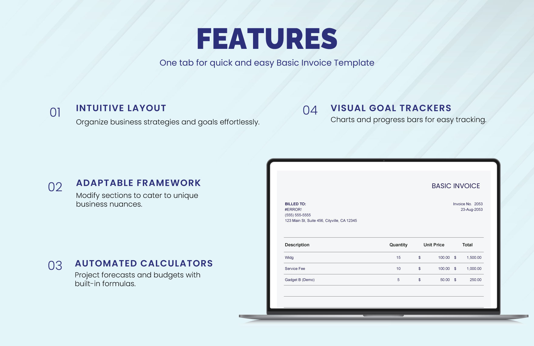 Free Basic Invoice Template - Download in Excel, Google Sheets ...