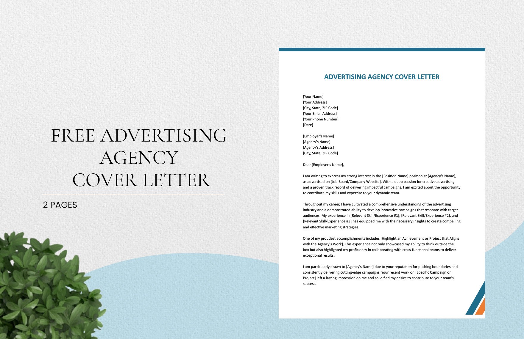 Advertising Agency Cover Letter