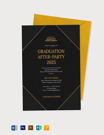 Graduation Party Invitation Template 227 Invitations In Graduation Party Invitation Template