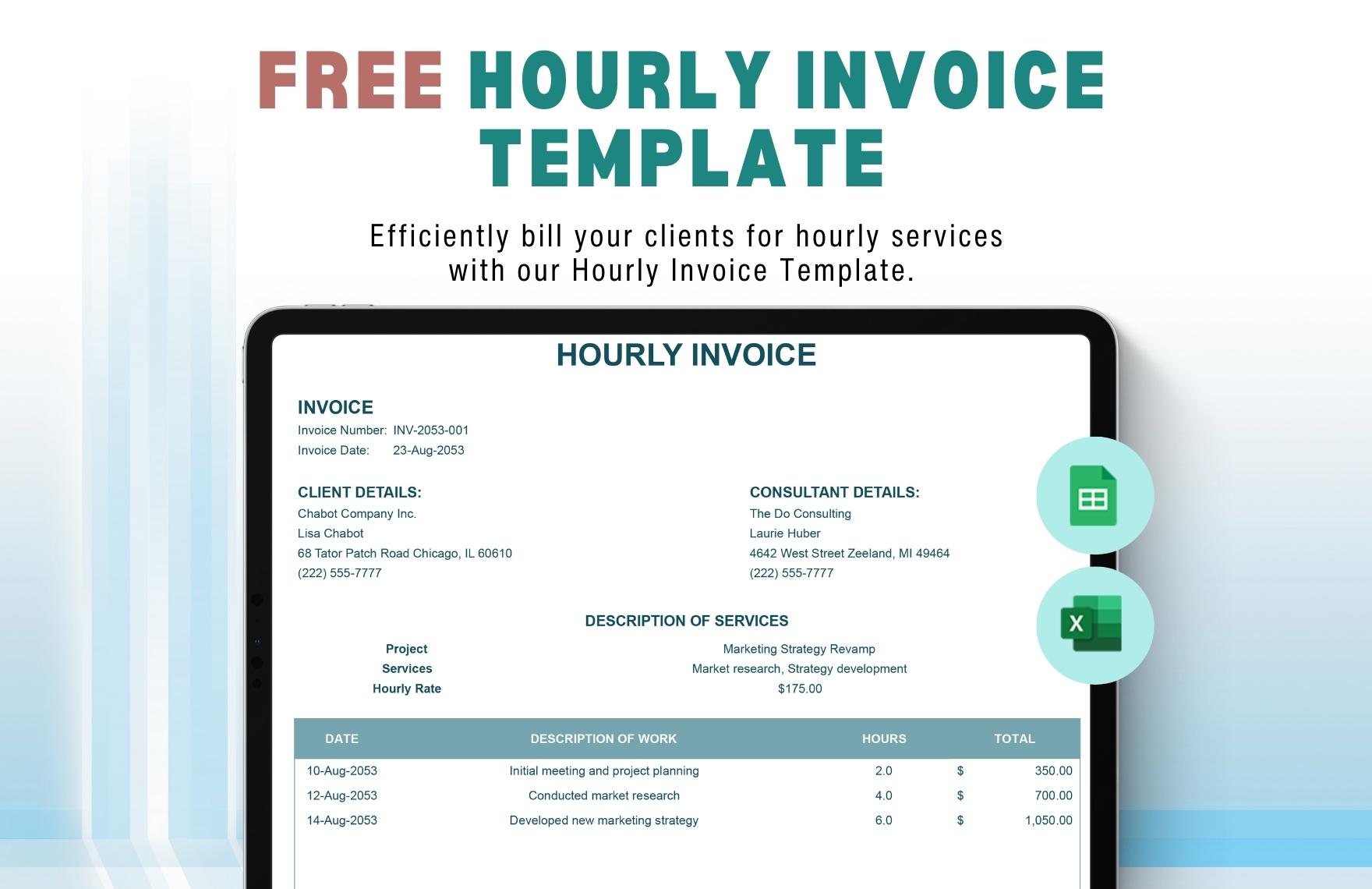 Hourly Invoice Template