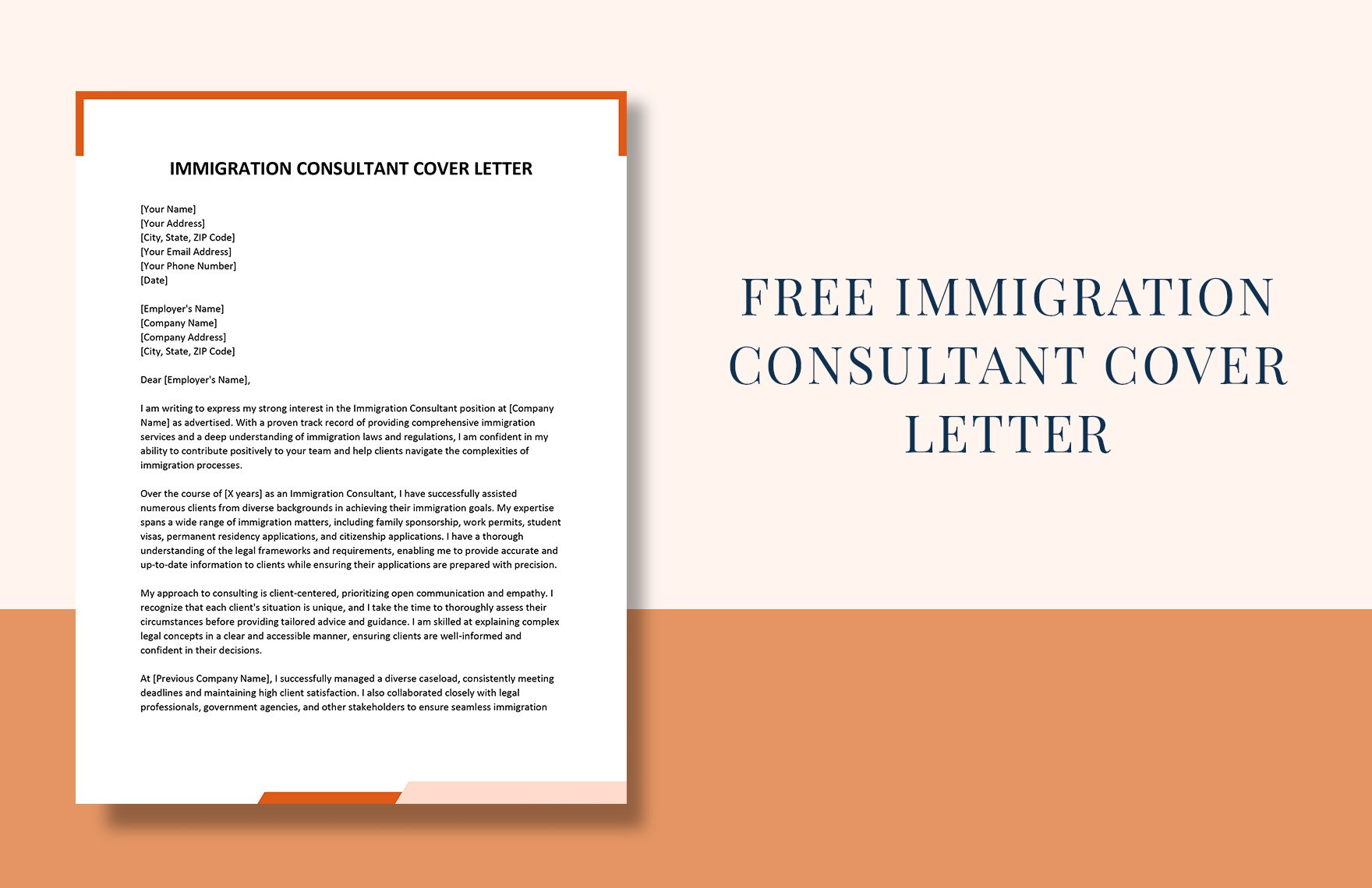 Immigration Consultant Cover Letter