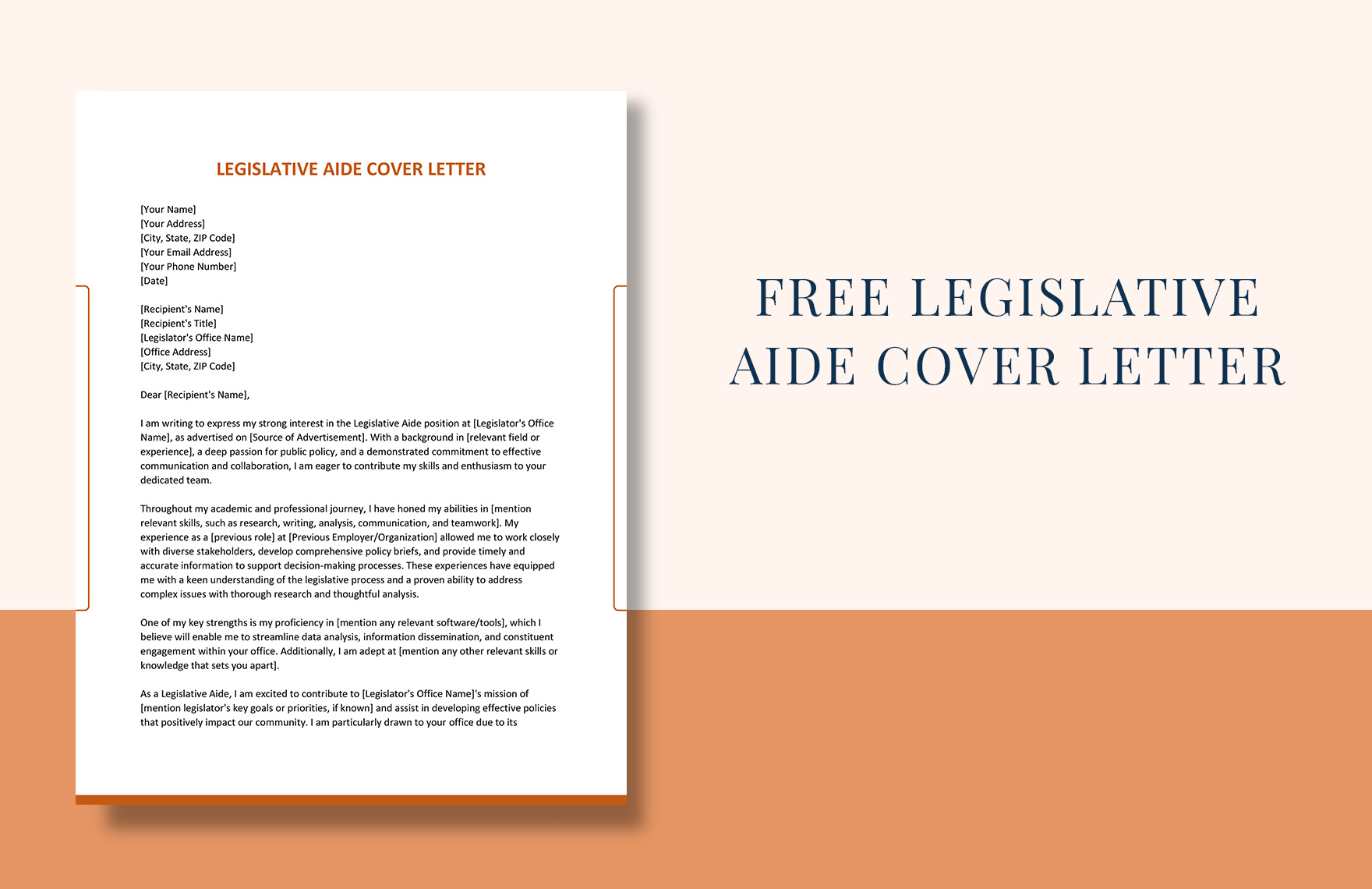 Legislative Aide Cover Letter