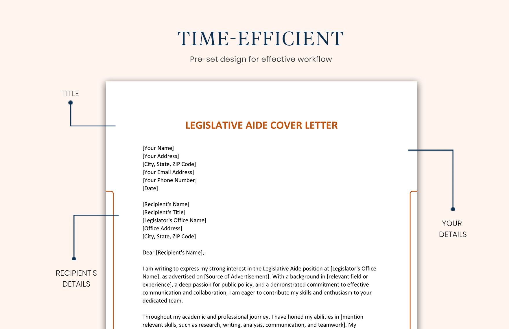 Legislative Aide Cover Letter