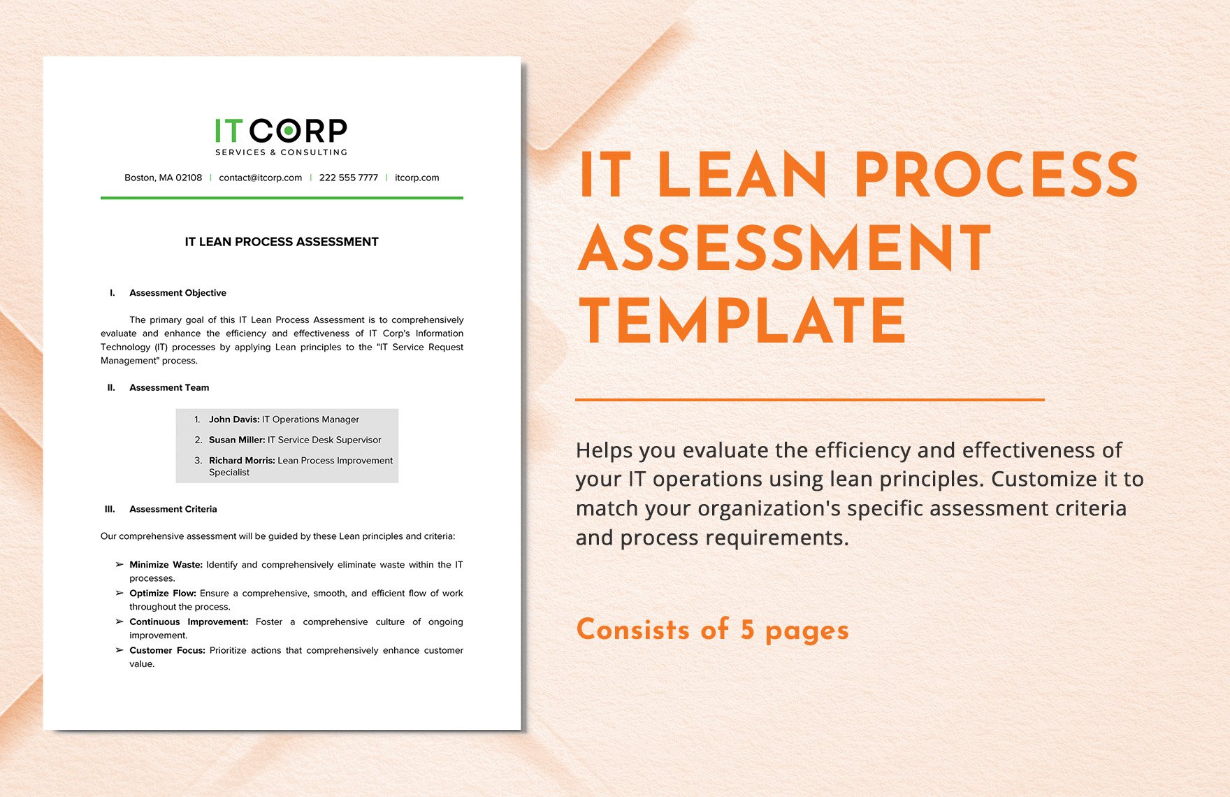 IT Lean Process Assessment Template