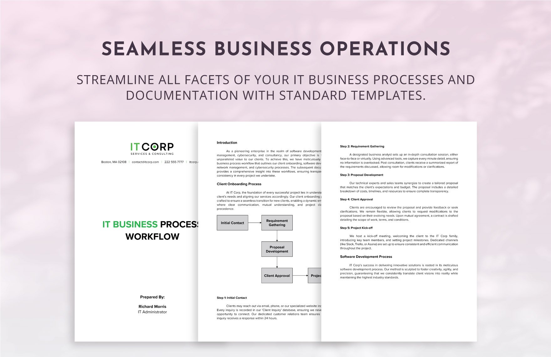 IT Business Process Workflow Template