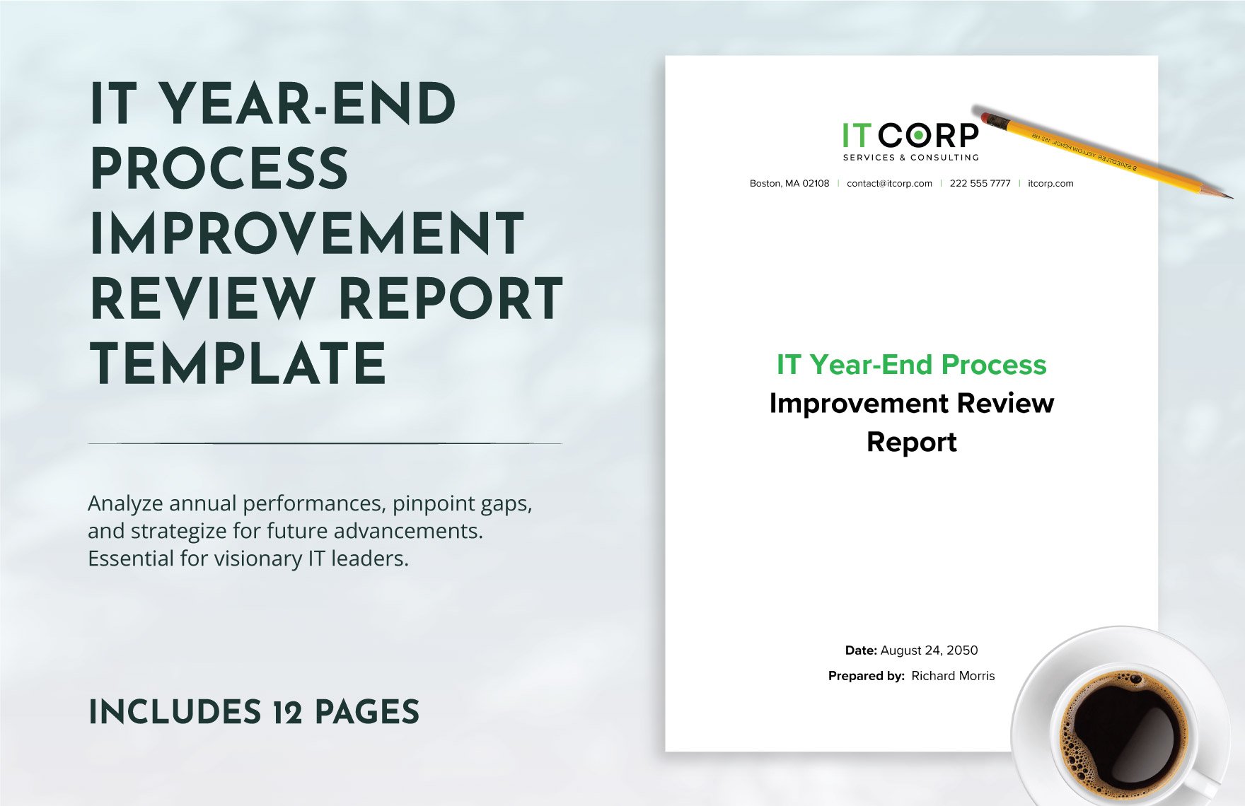 IT Year-end Process Improvement Review Report Template