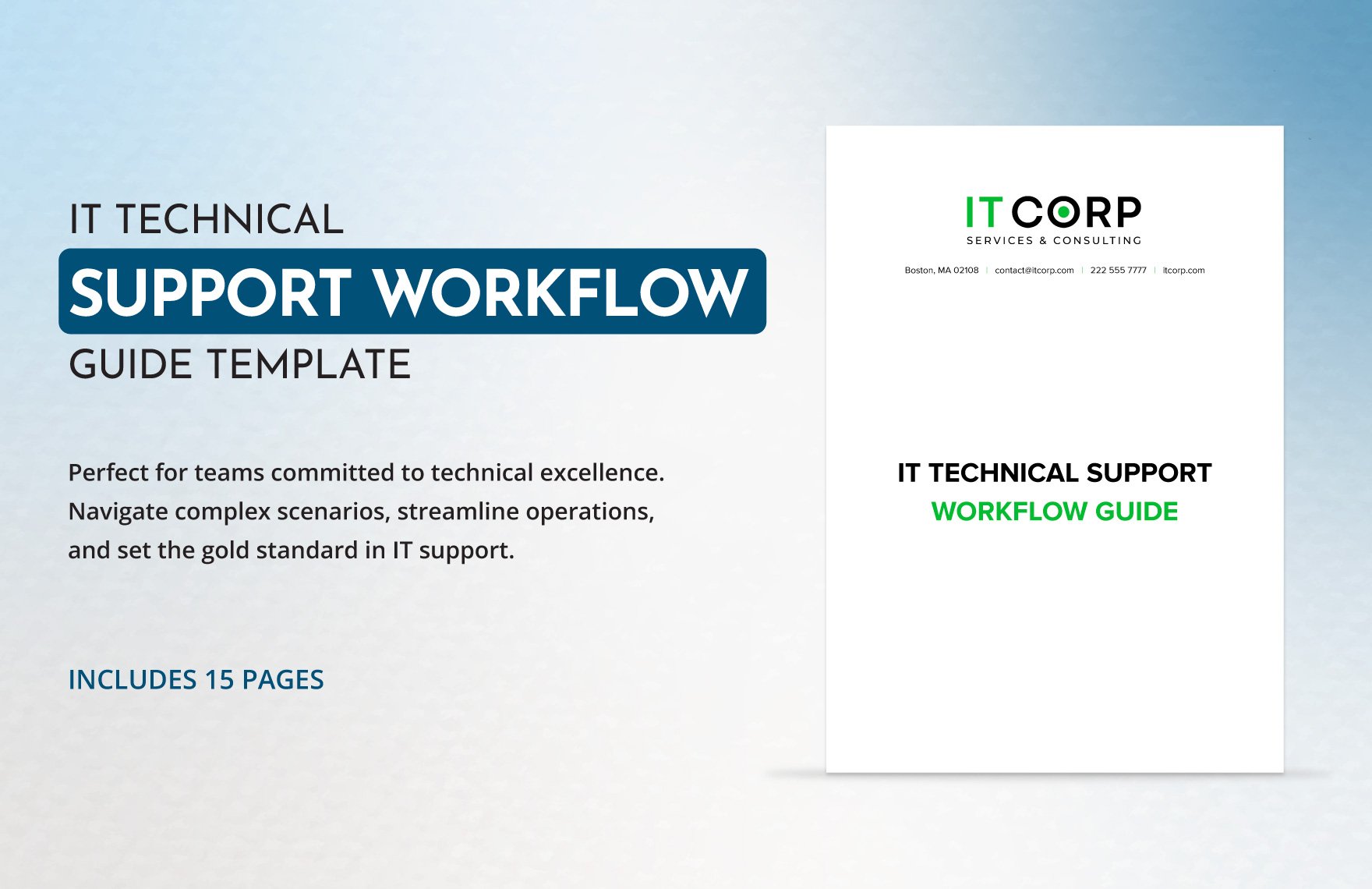 IT Technical Support Workflow Guide Template