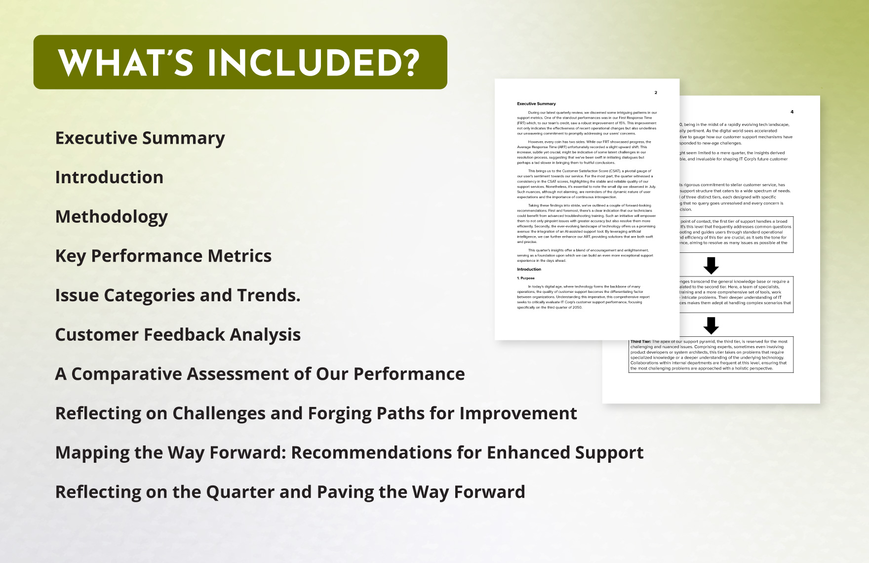 IT Customer Support Metrics Analysis Report 