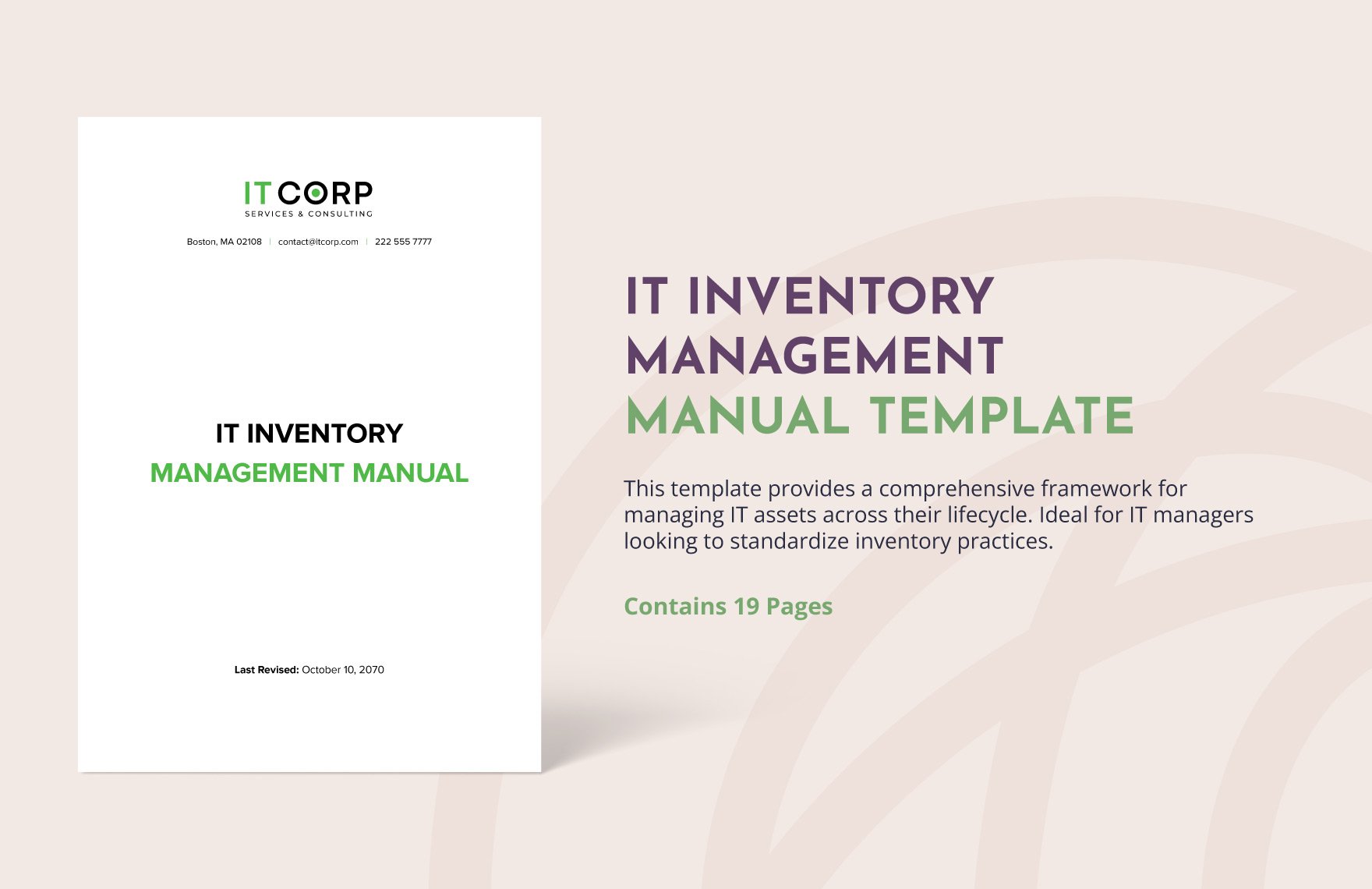 IT Inventory Management Manual Template