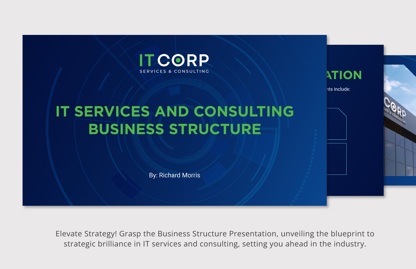 IT Services and Consulting Business  Structure Presentation