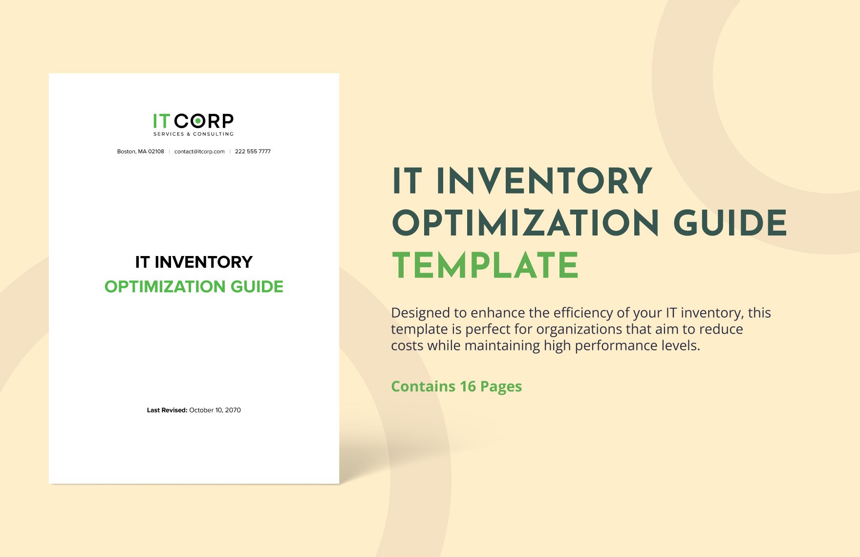 IT Inventory Optimization Guide Template