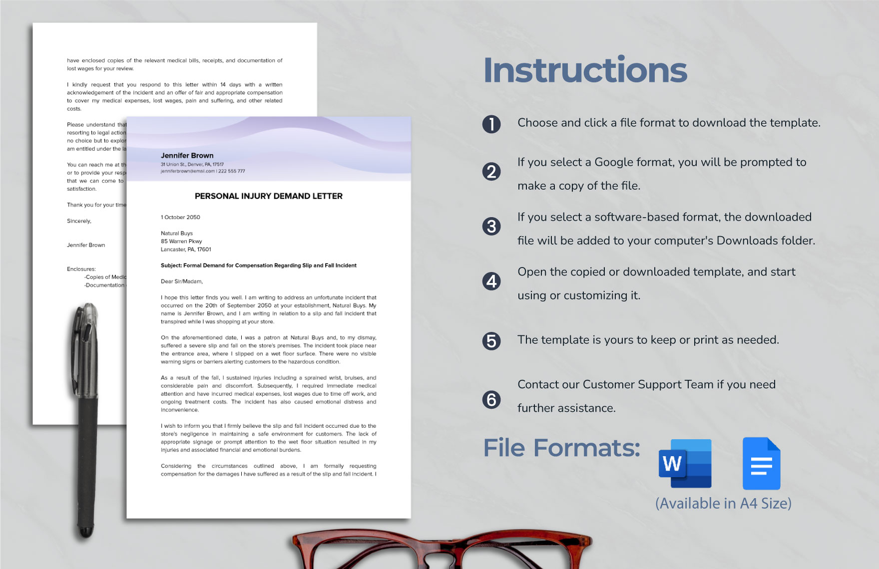 Sample Personal Injury Demand Letter Template
