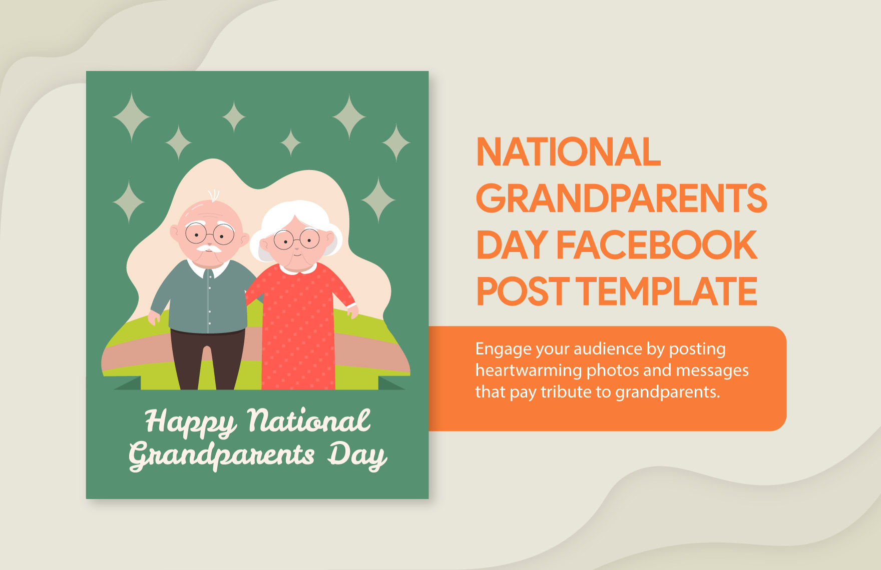 National Grandparents Day Facebook Post Template