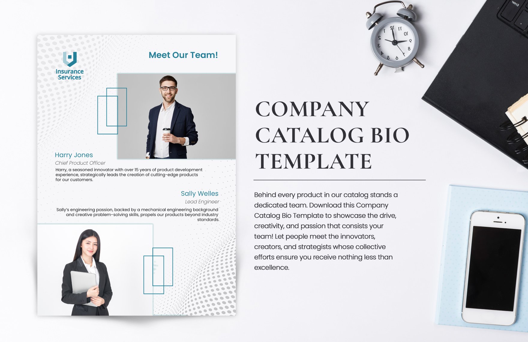 Company Catalog Bio Template