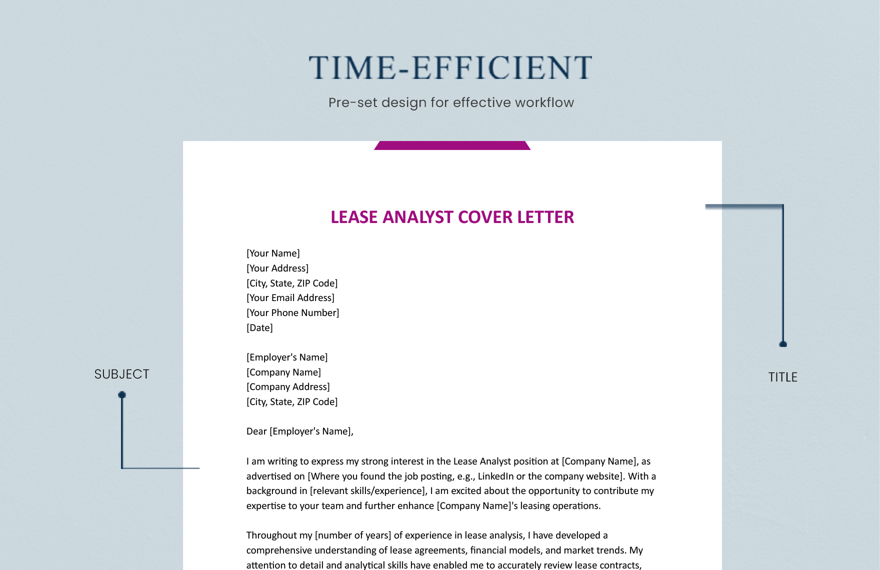 Lease Analyst Cover Letter