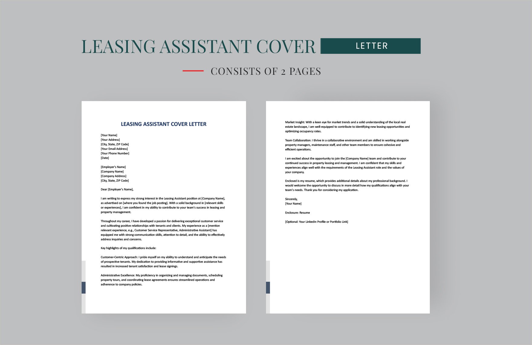 Leasing Assistant Cover Letter