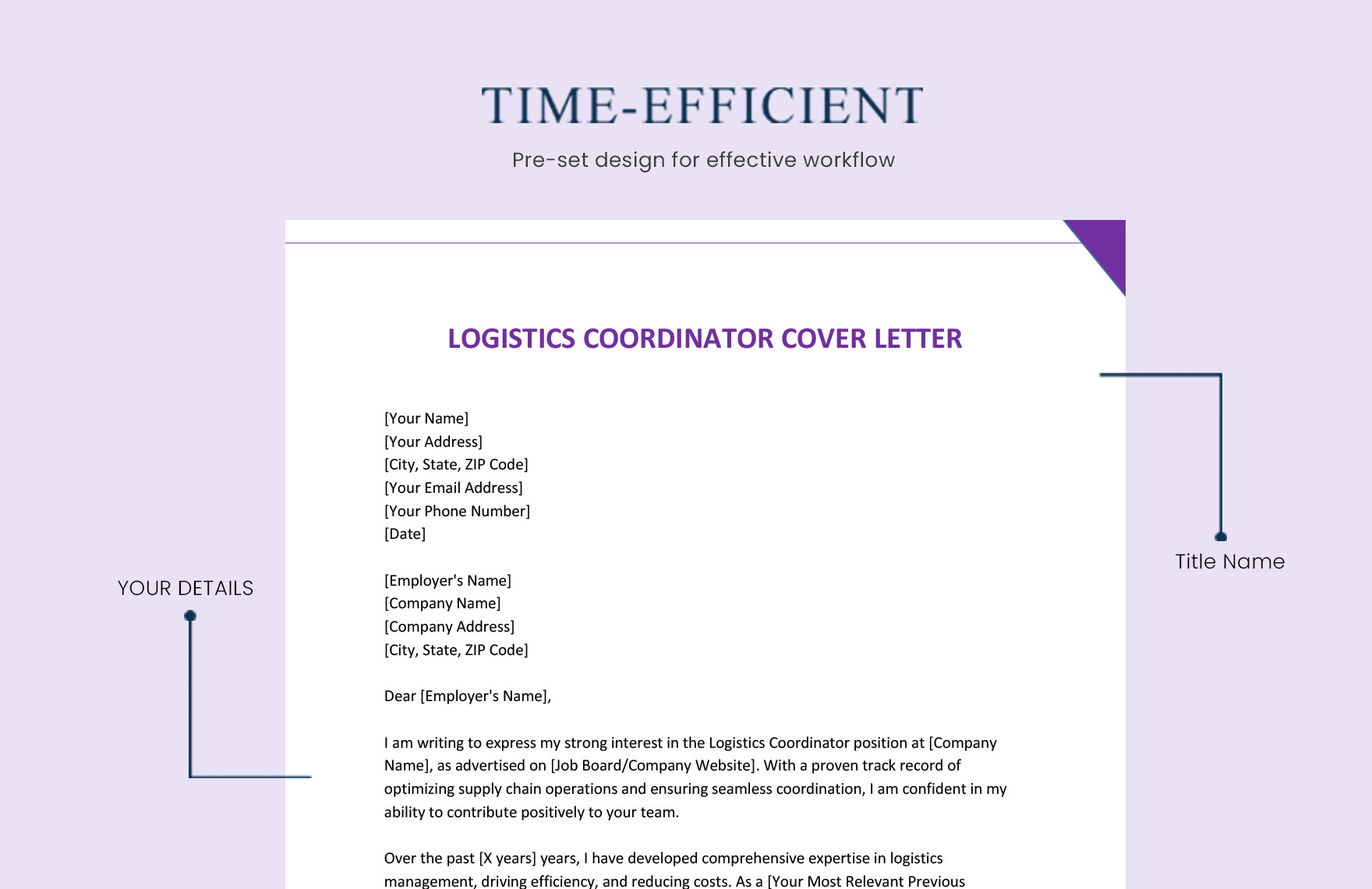 Logistics Coordinator Cover Letter