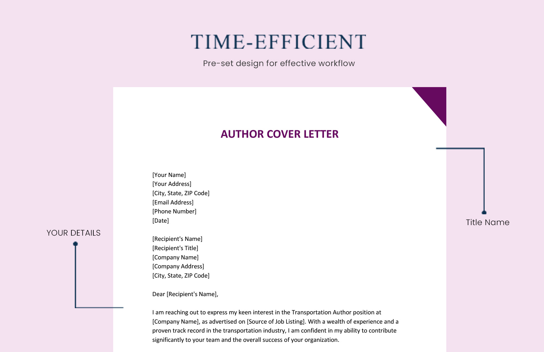 Author Cover Letter