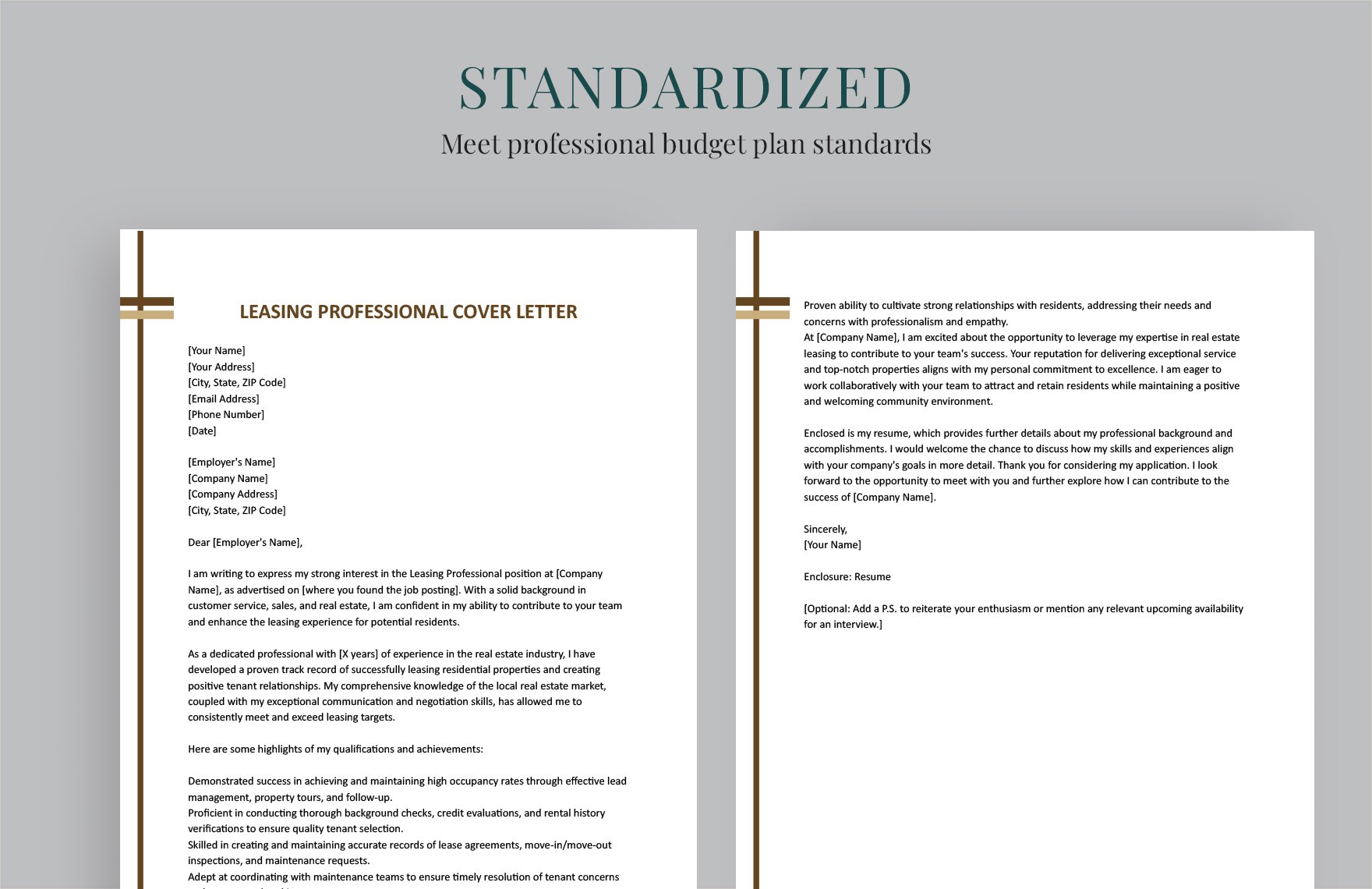 Leasing Professional Cover Letter