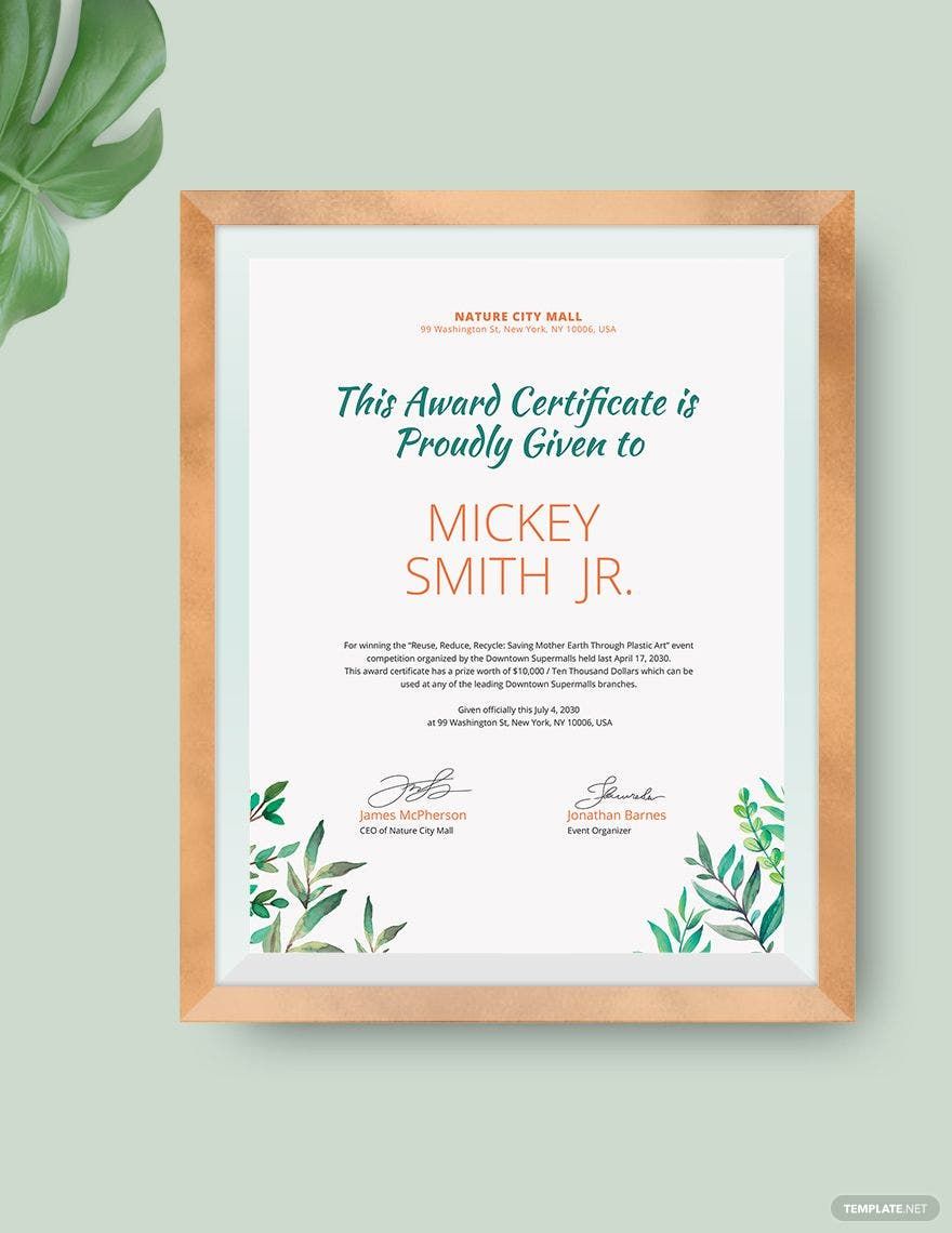 FREE Winner Certificate Templates Examples Edit Online Download