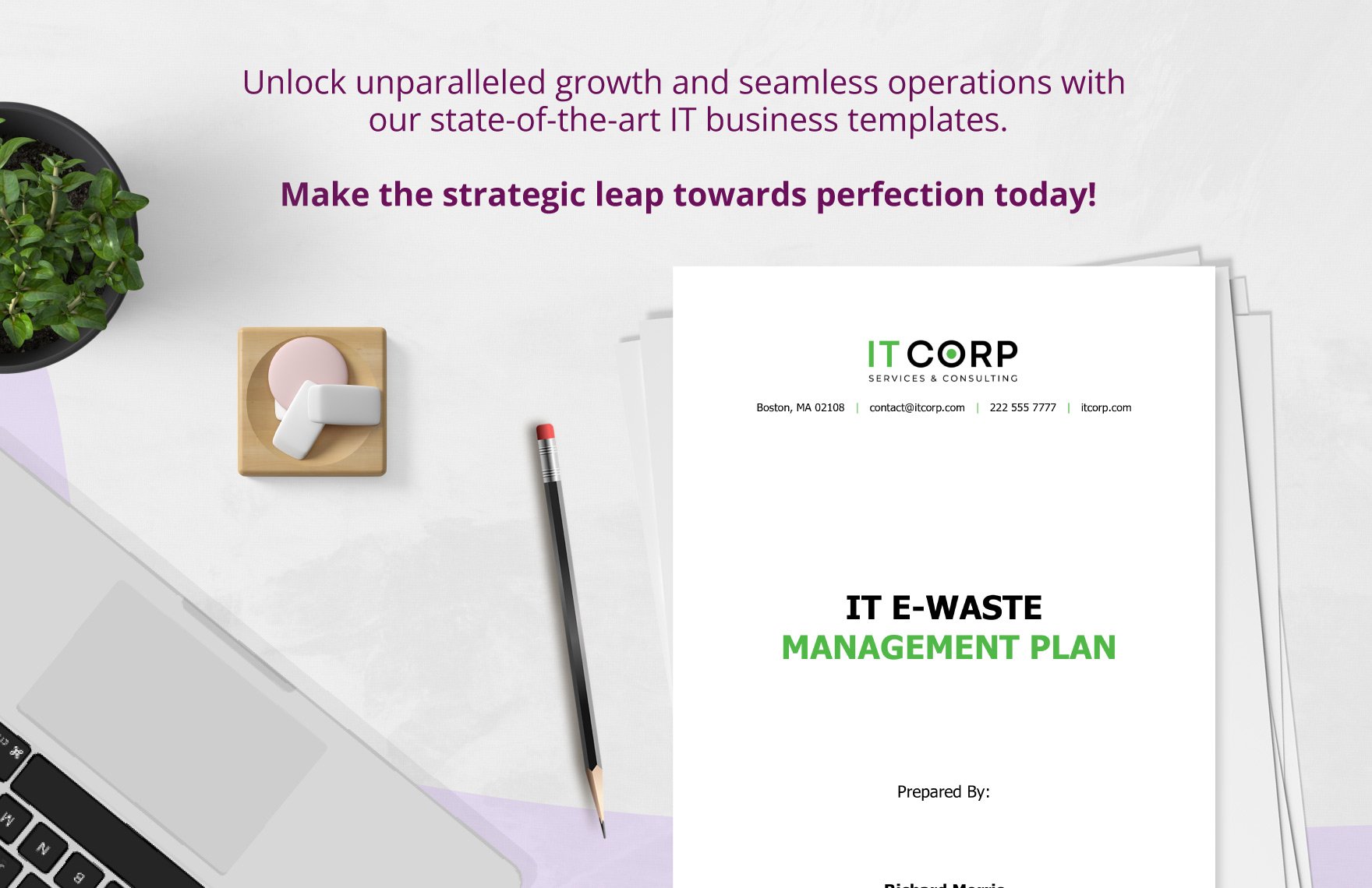 IT E-Waste Management Plan Template