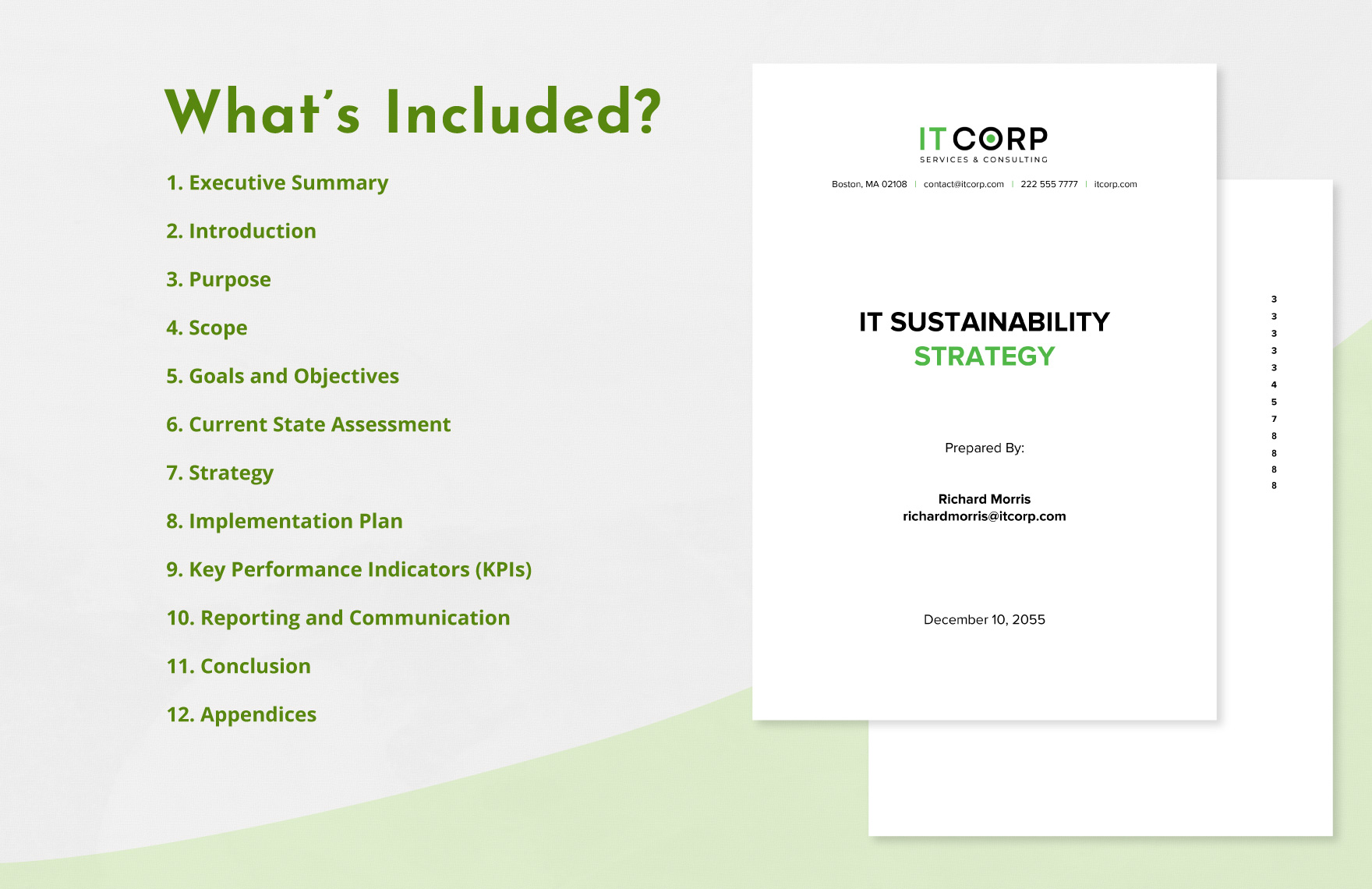IT Sustainability Strategy Document Template