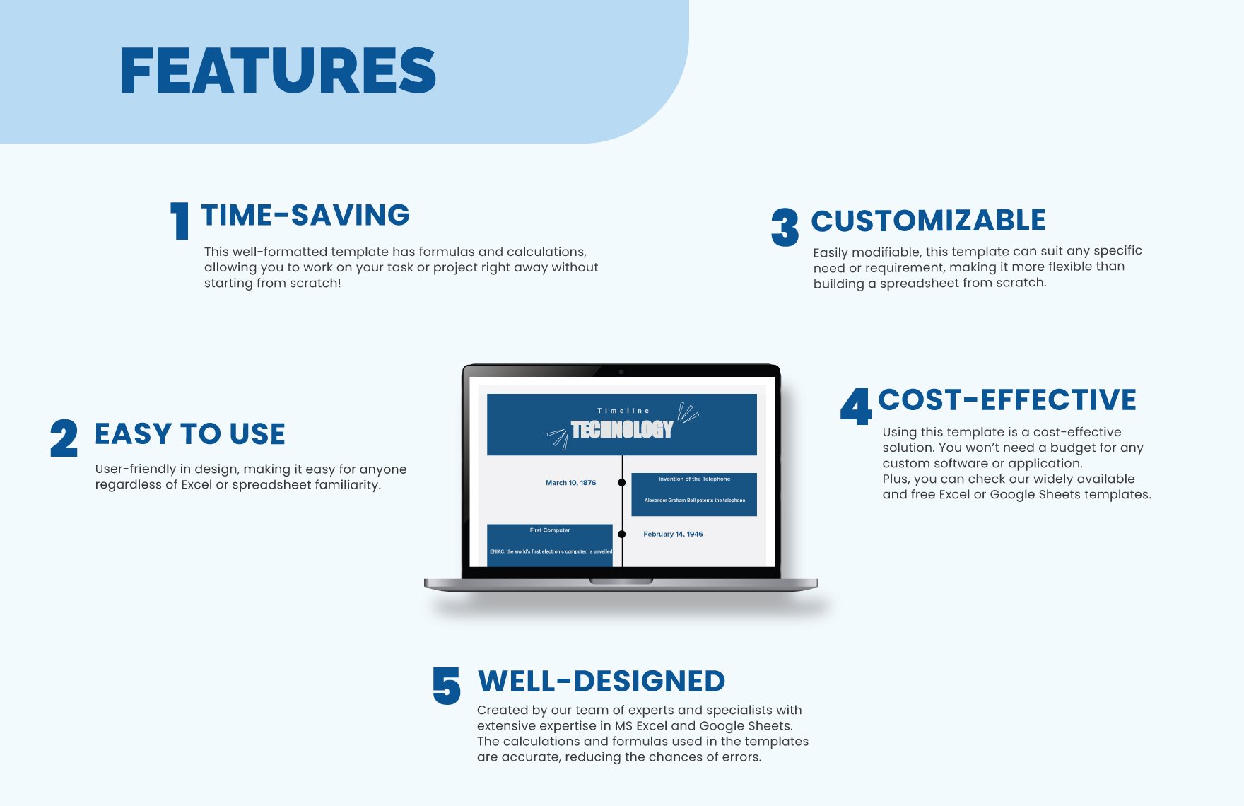 Technology Timeline Template