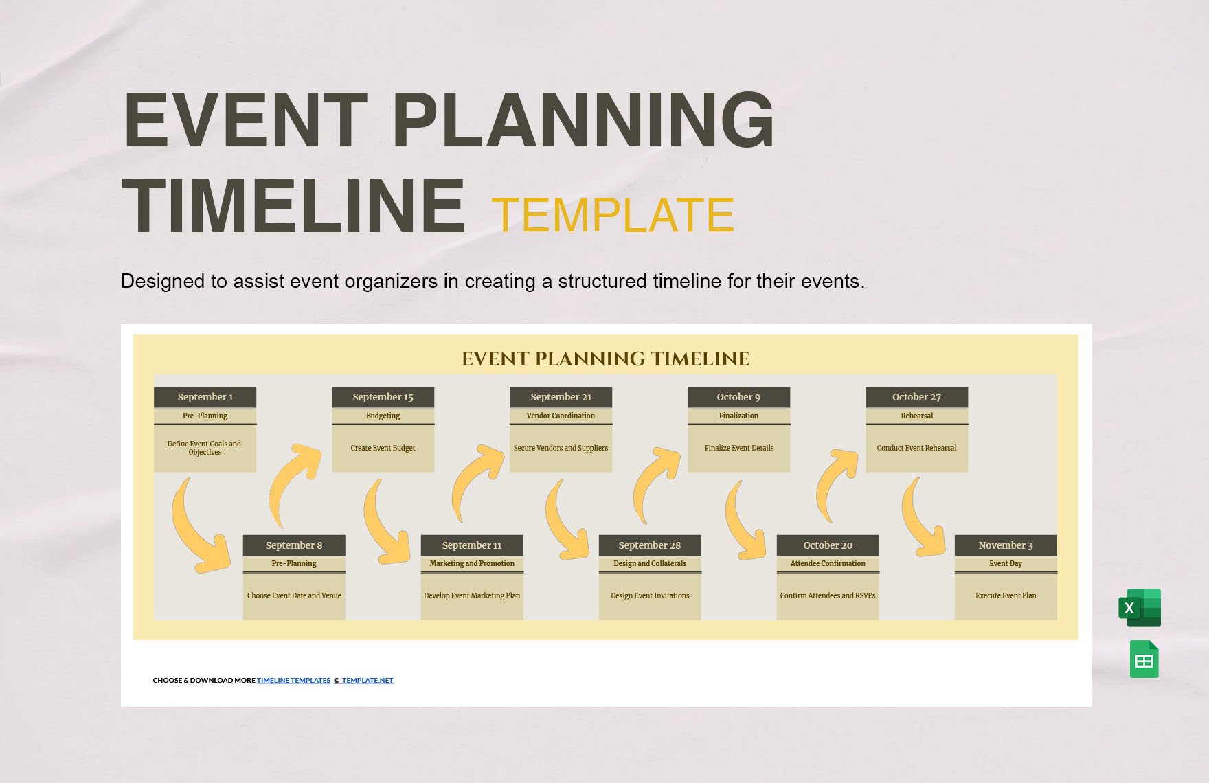Event Planning Timeline Template