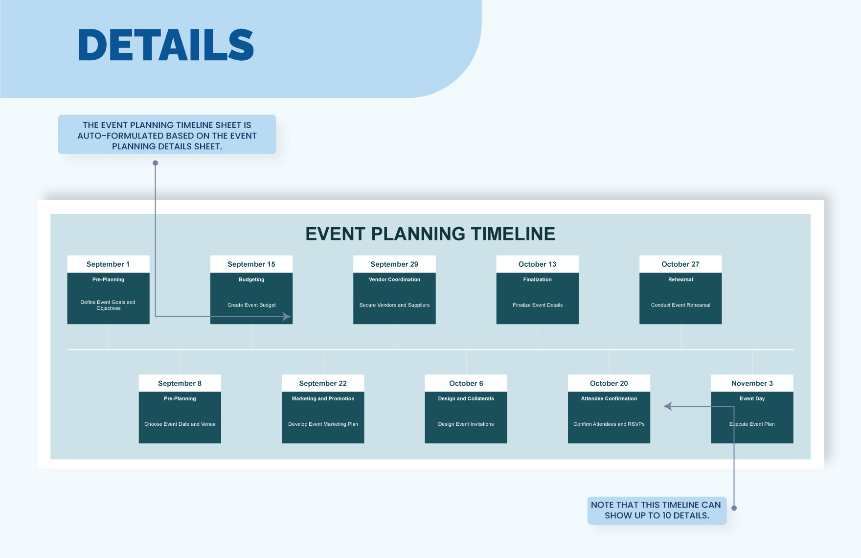 Event Planning Timeline Template - Download In Excel, Google Sheets ...