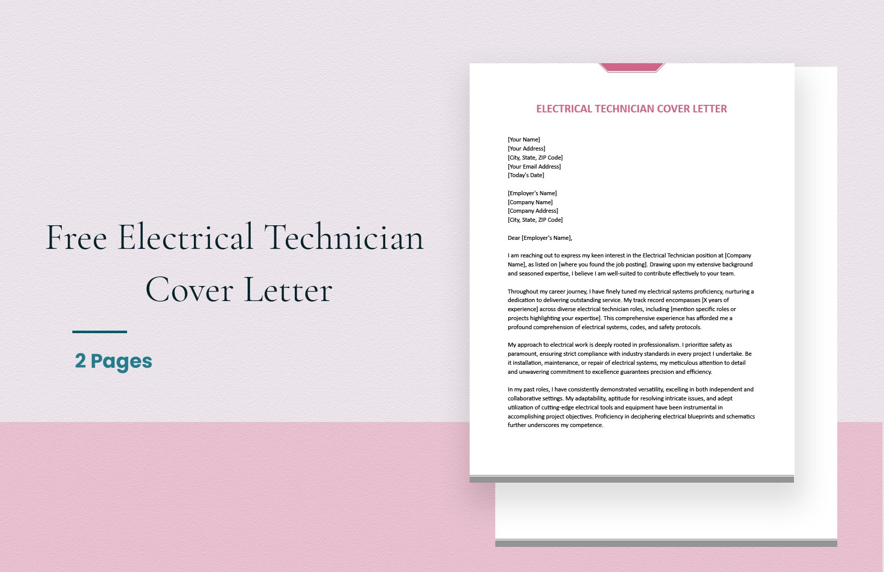Electrical Technician Cover Letter