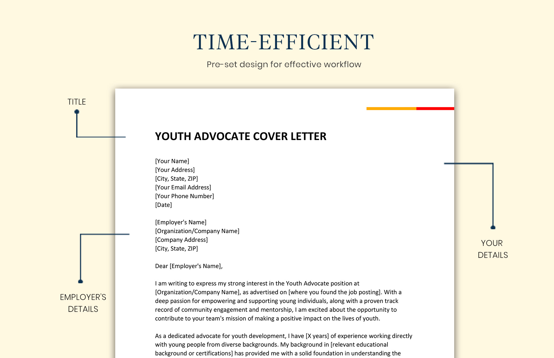 Youth Advocate Cover Letter